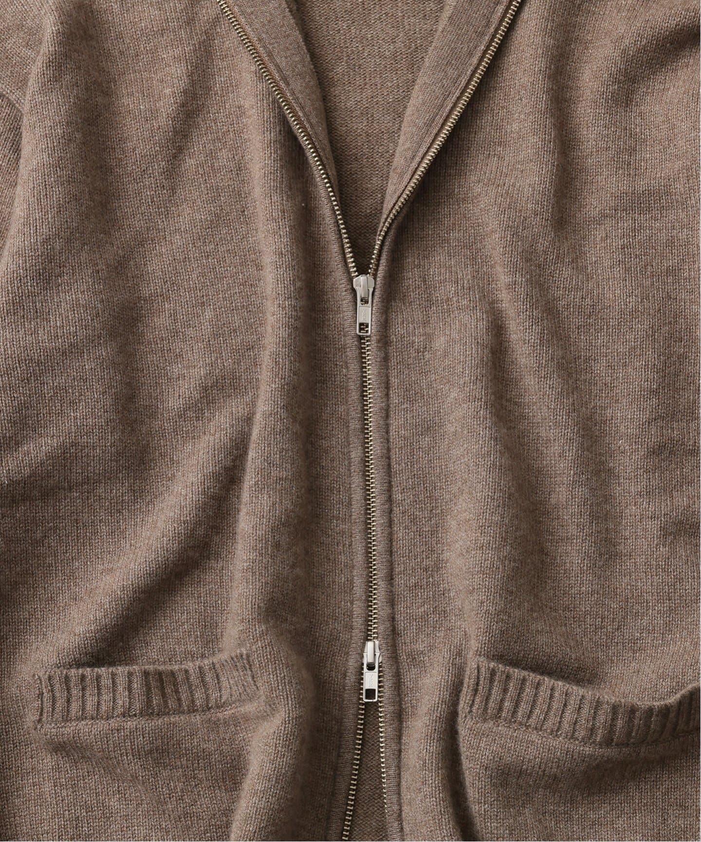 FOLL/フォル】firstclass cashmere driversknit jacket（パーカー