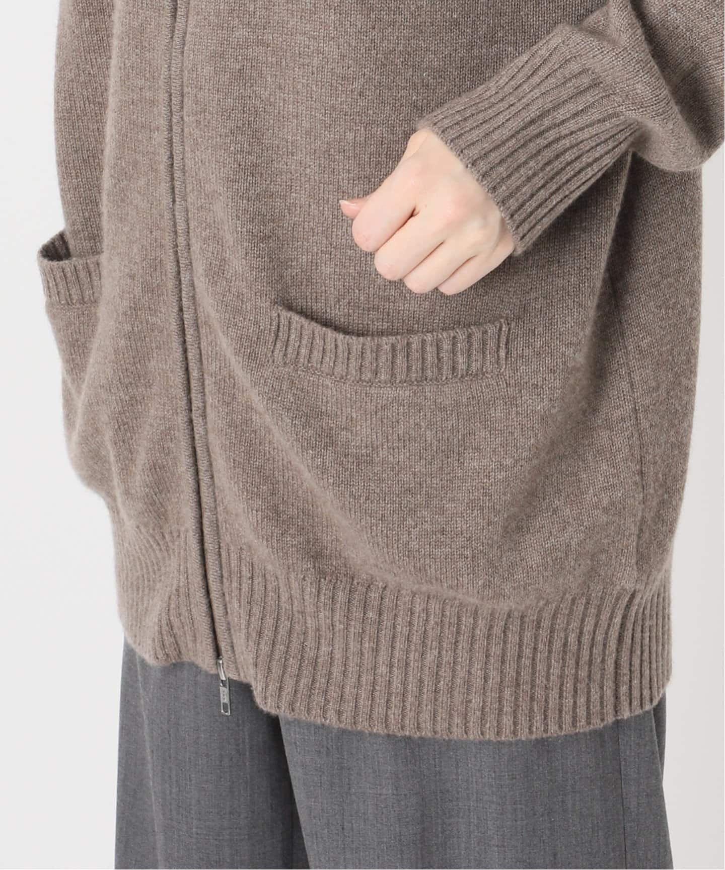 FOLL / フォルfirst-class cashmere cardigan FOLL/フォル】firstclass cashmere driversknit jacket（パーカー