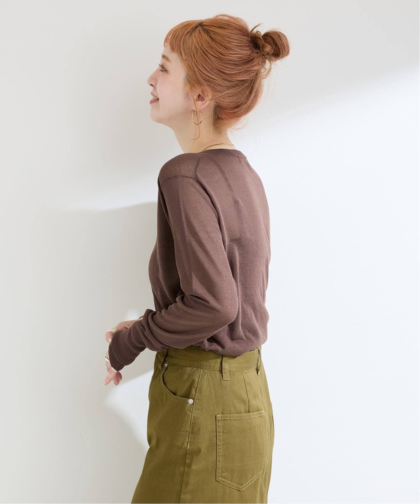 追加予約》【WEB限定】手洗い可 / シアーニットヘンリープル