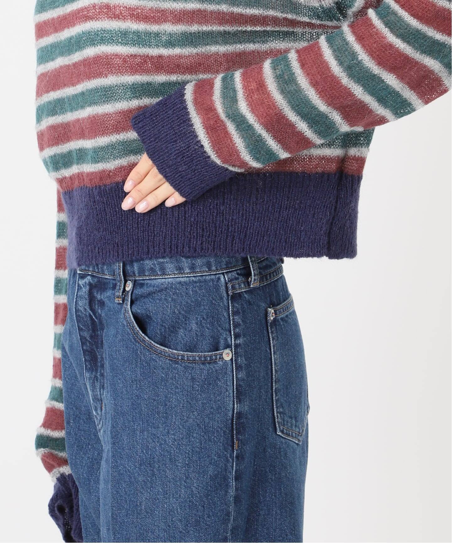 手洗い可 / フォギーマルチボーダーニットプルオーバー（ニット