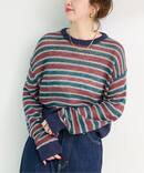 手洗い可 / フォギーマルチボーダーニットプルオーバー