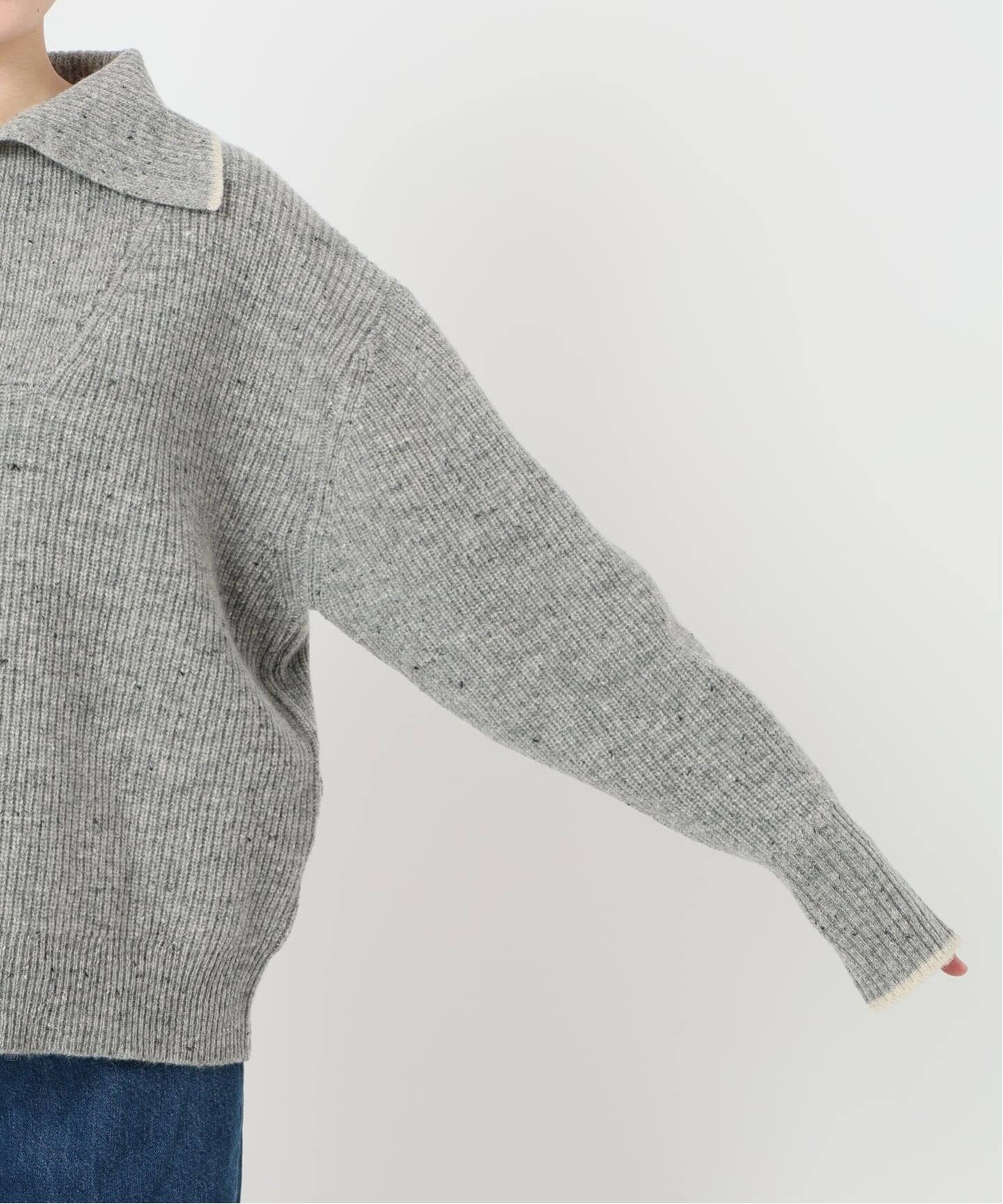 cash&barba モンゴリアンカシミヤエルボーパッチクルーネック 2 グレー cash&barba モンゴリアンカシミヤ エルボーパッチ - メルカリ