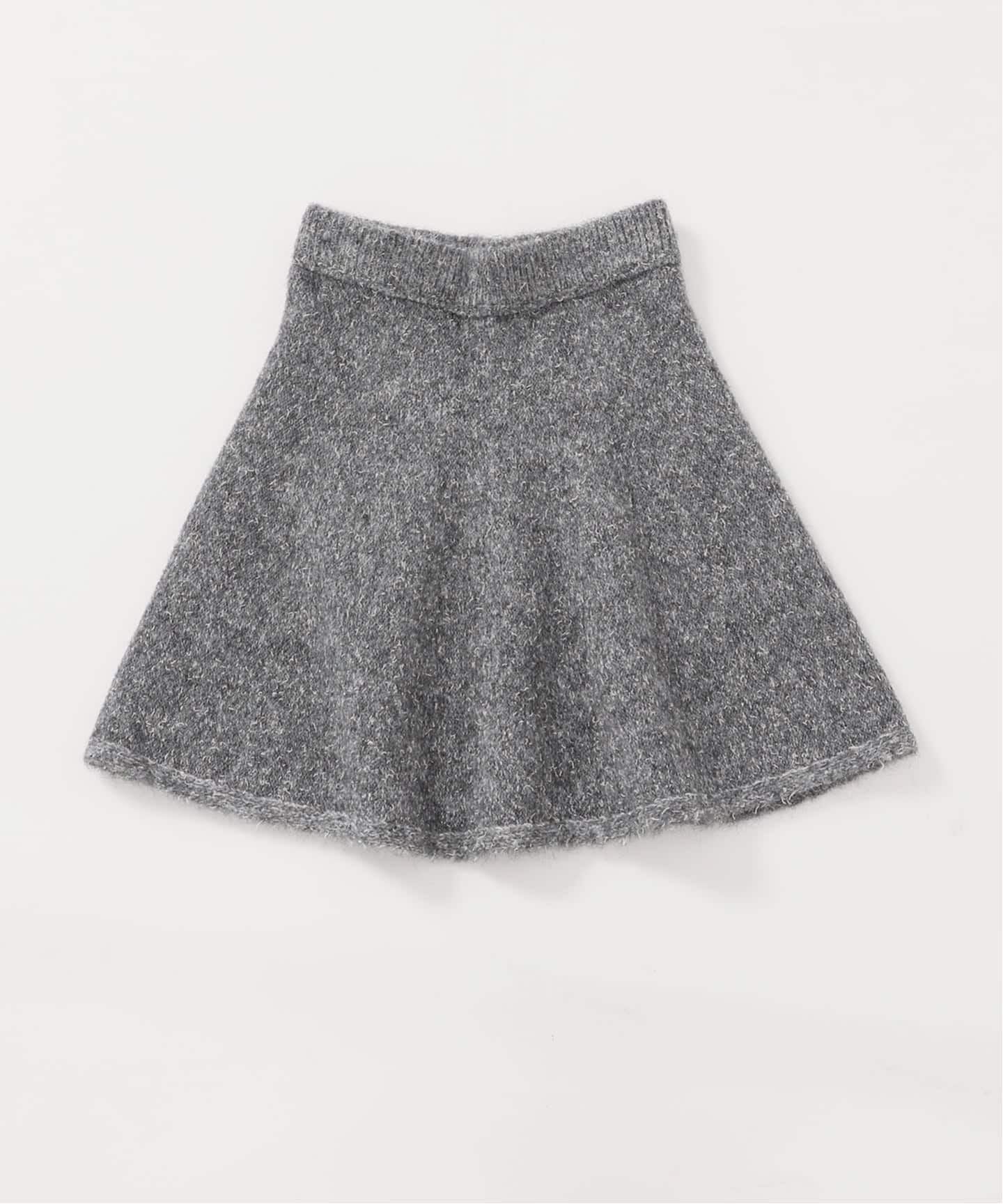 手洗い可 / ビアードミニフレアニットスカート（ミニスカート）｜B.C