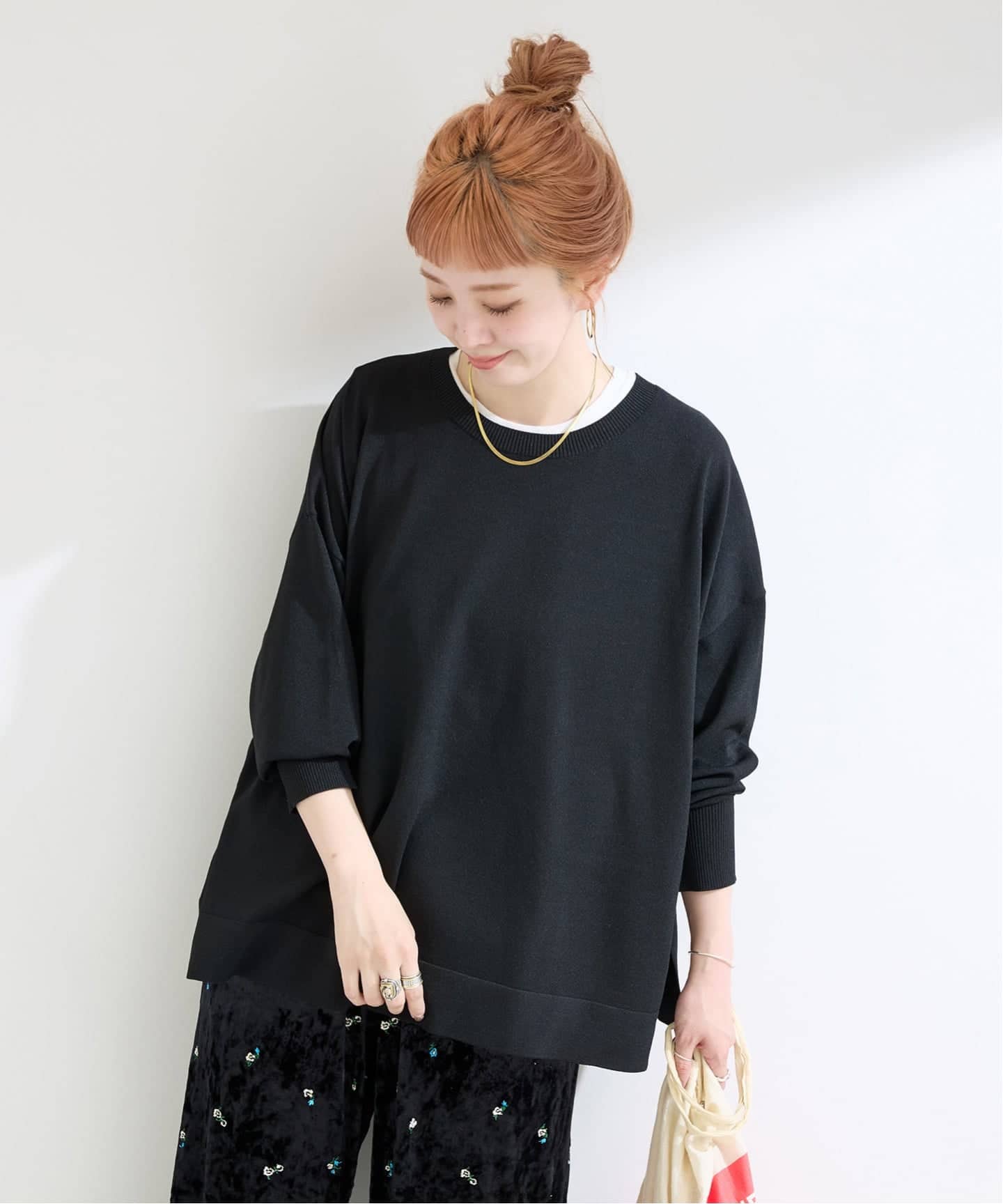 手洗い可 / ドルマンニットプルオーバー（ニット／セーター）｜B.C