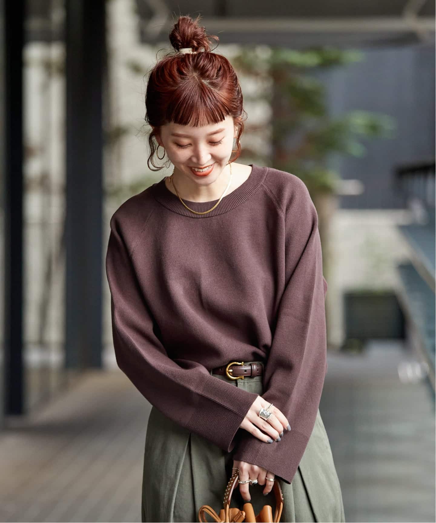 手洗い可 / スムースニットプルオーバー（ニット／セーター）｜B.C