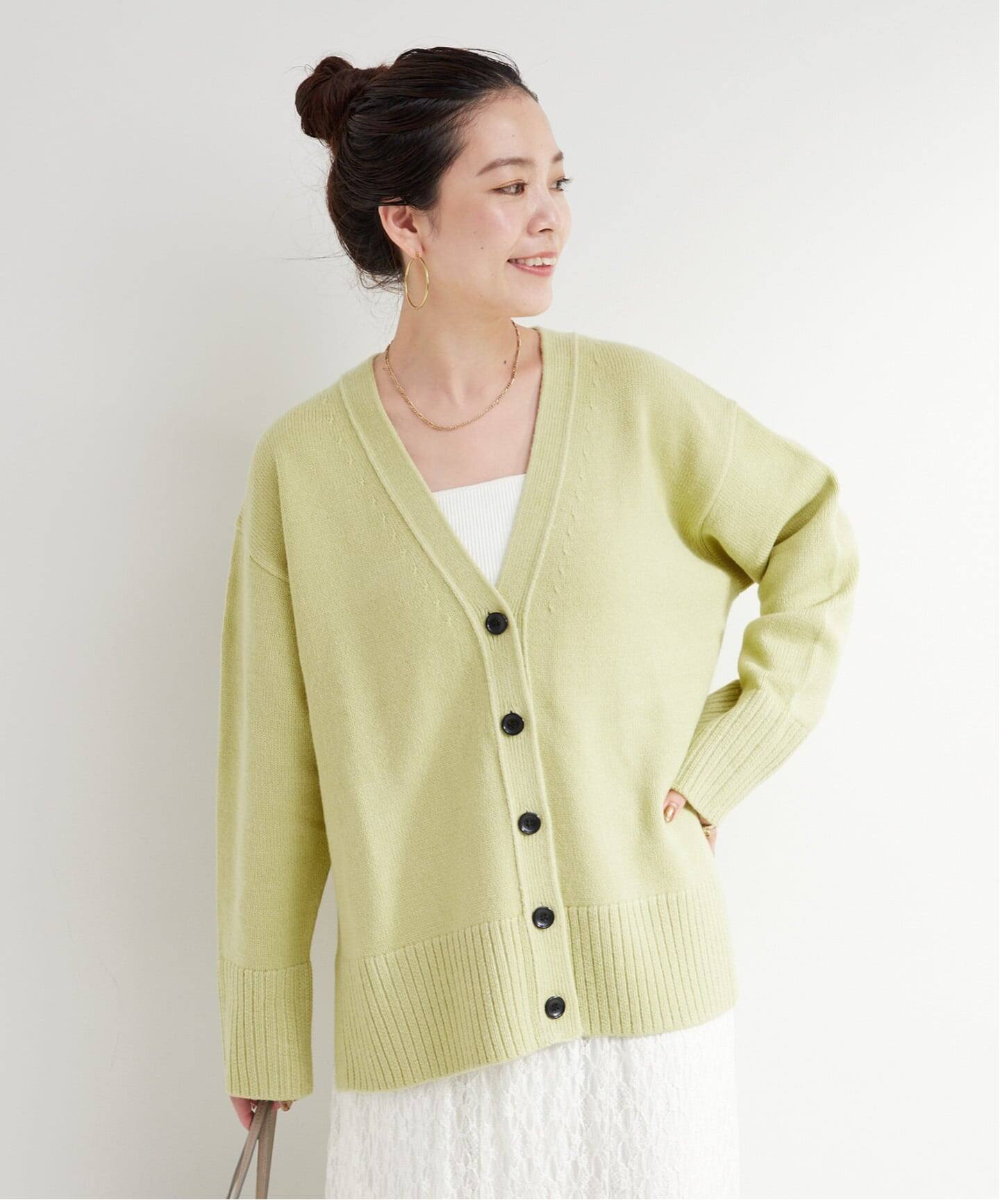 タグ付き未使用品 TO BE CHIC 長袖ニット カーディガン 40 タグ付き未使用品 TO BE CHIC 長袖ニット カーディガン 40