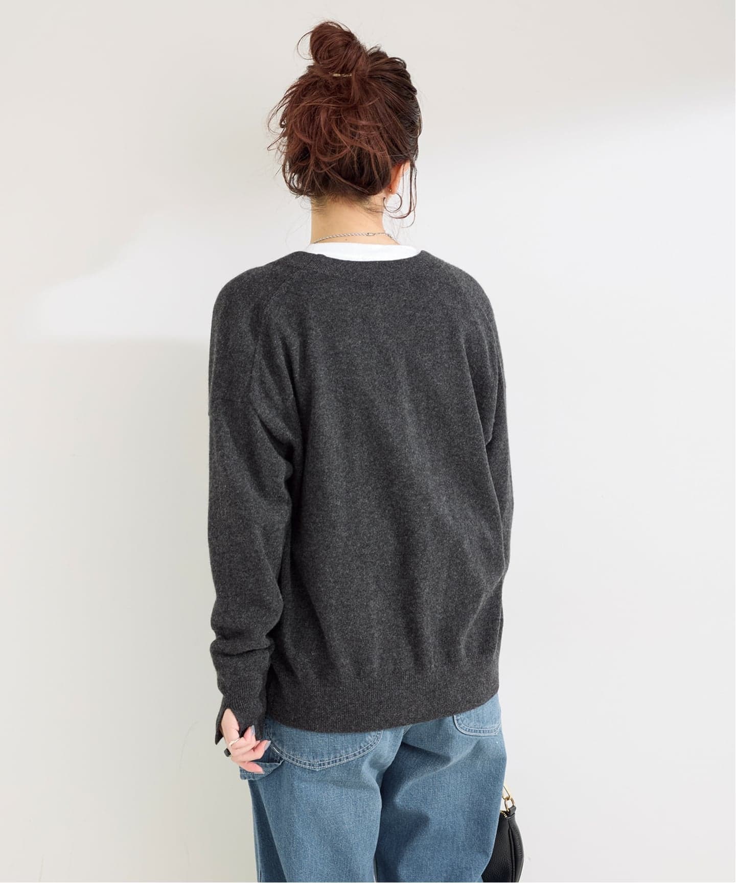 手洗い可 / カシミヤカシュクールカーディガン（カーディガン）｜B.C