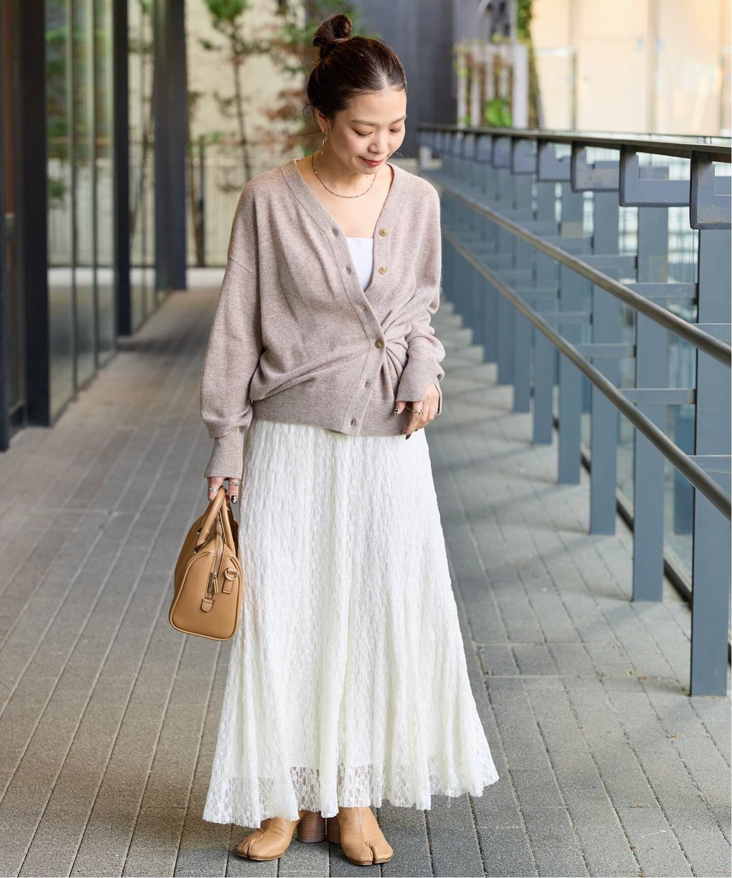 手洗い可 / カシミヤカシュクールカーディガン（カーディガン）｜B.C