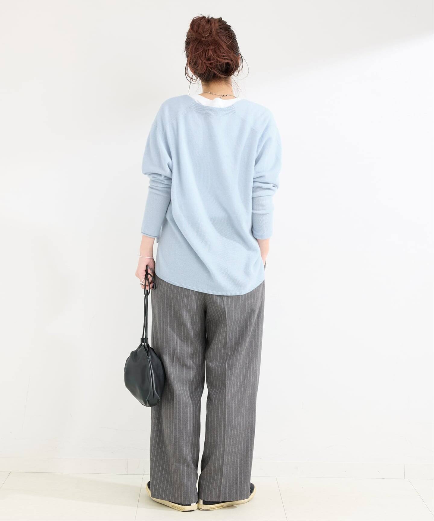 手洗い可 / カシミヤ深Vプルオーバー（ニット／セーター）｜B.C STOCK