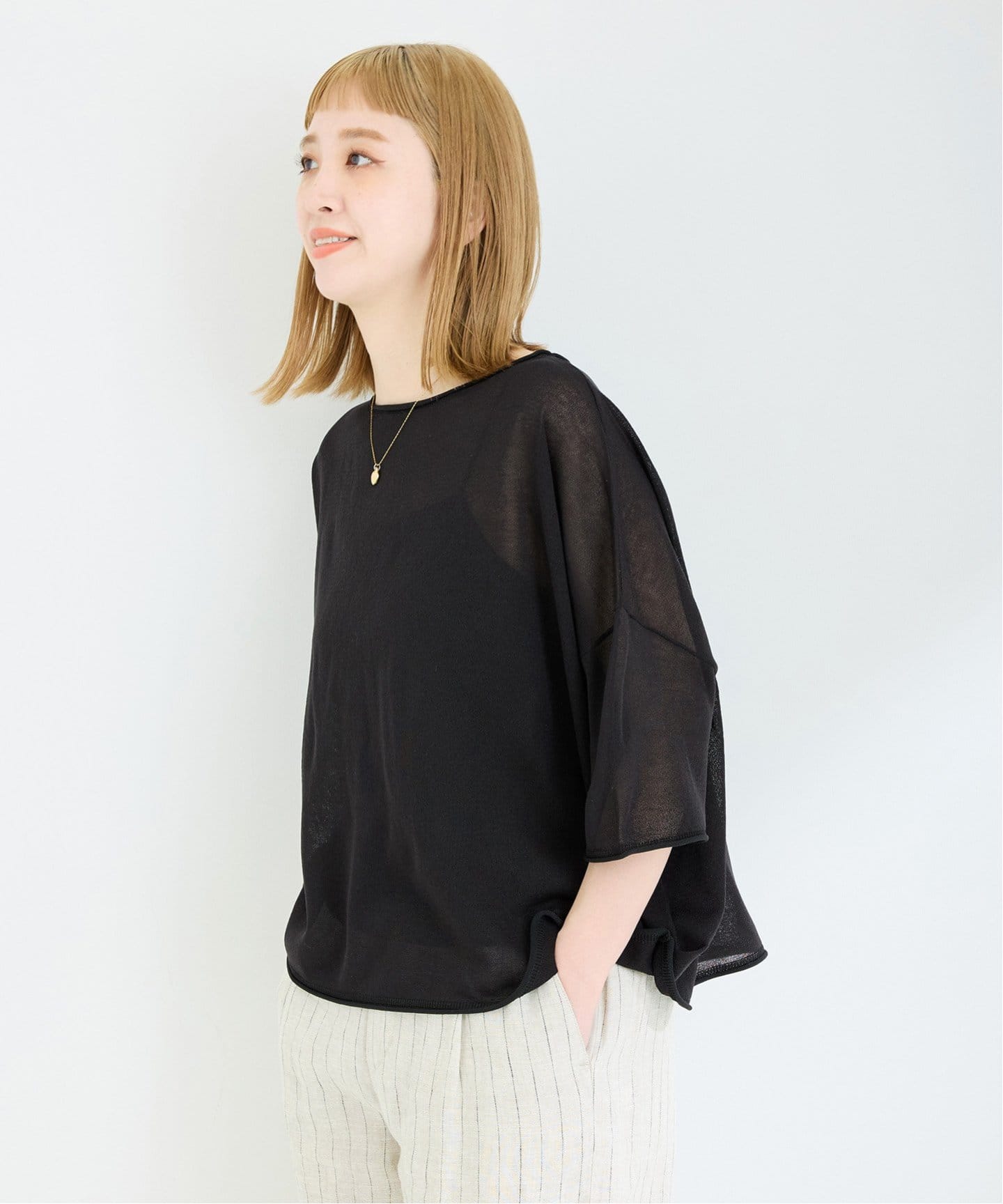 本日限定で値下げします⭐︎ 11500→10000ボイルワイドプルオーバー　かぐれ ワイドニットプルオーバー（ニット／セーター）｜B.C STOCK