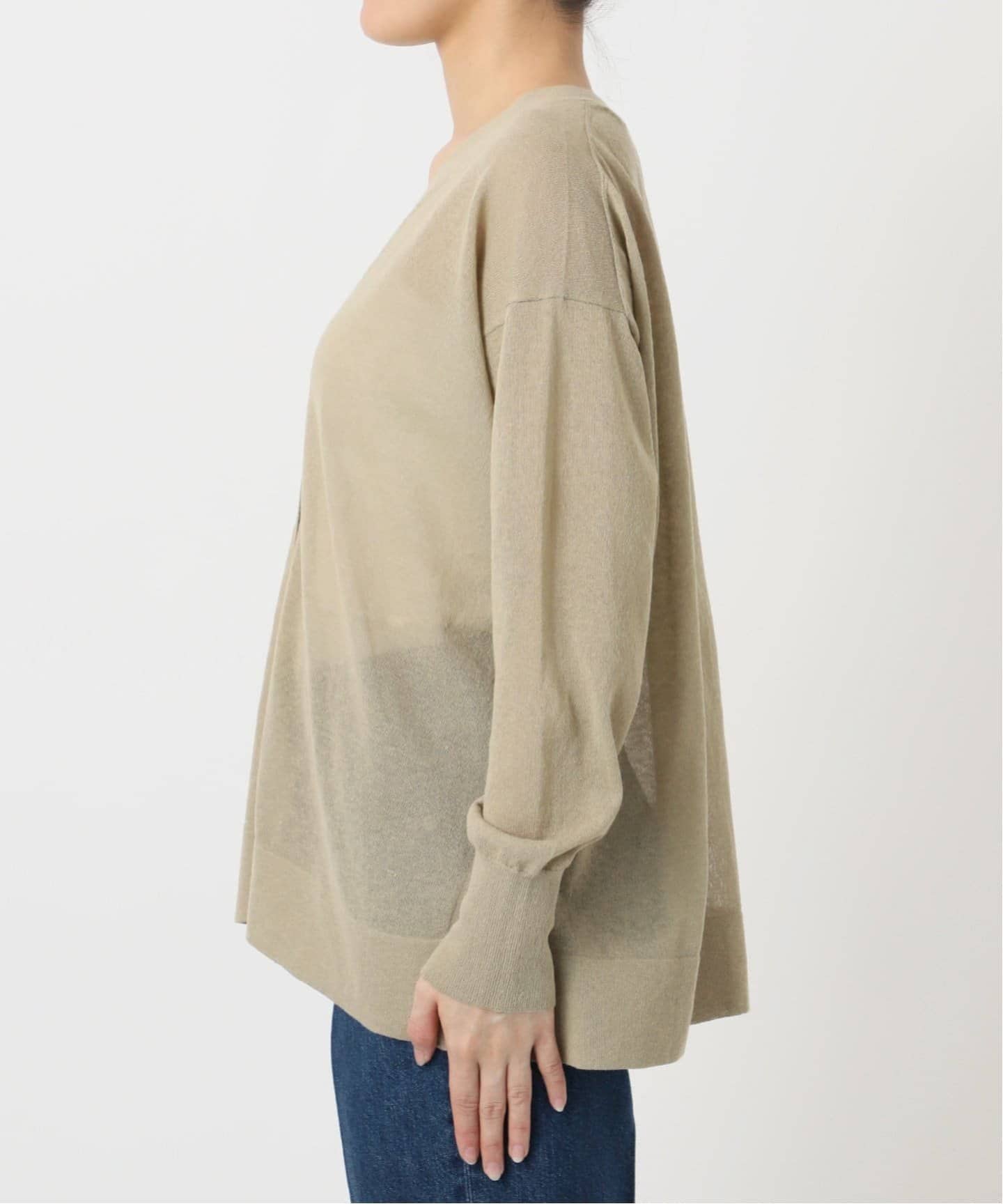 ecchan様　DCリネンS beige B.C STOCK カーディガン 「追加4」手洗い可 / リネン混シアー