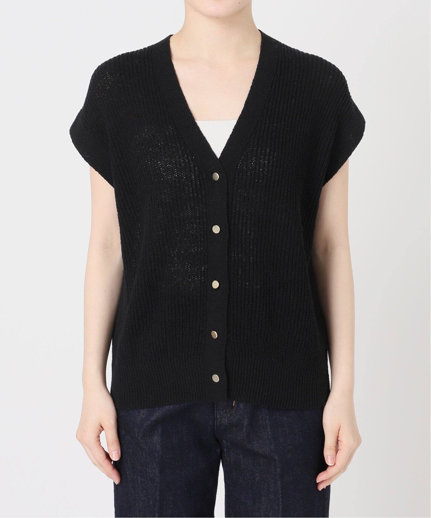 45R コットンリネン　ベスト　サイズ　3 ベージュ 45R コットンリネン ベスト サイズ 3 ベージュ 45R コットン