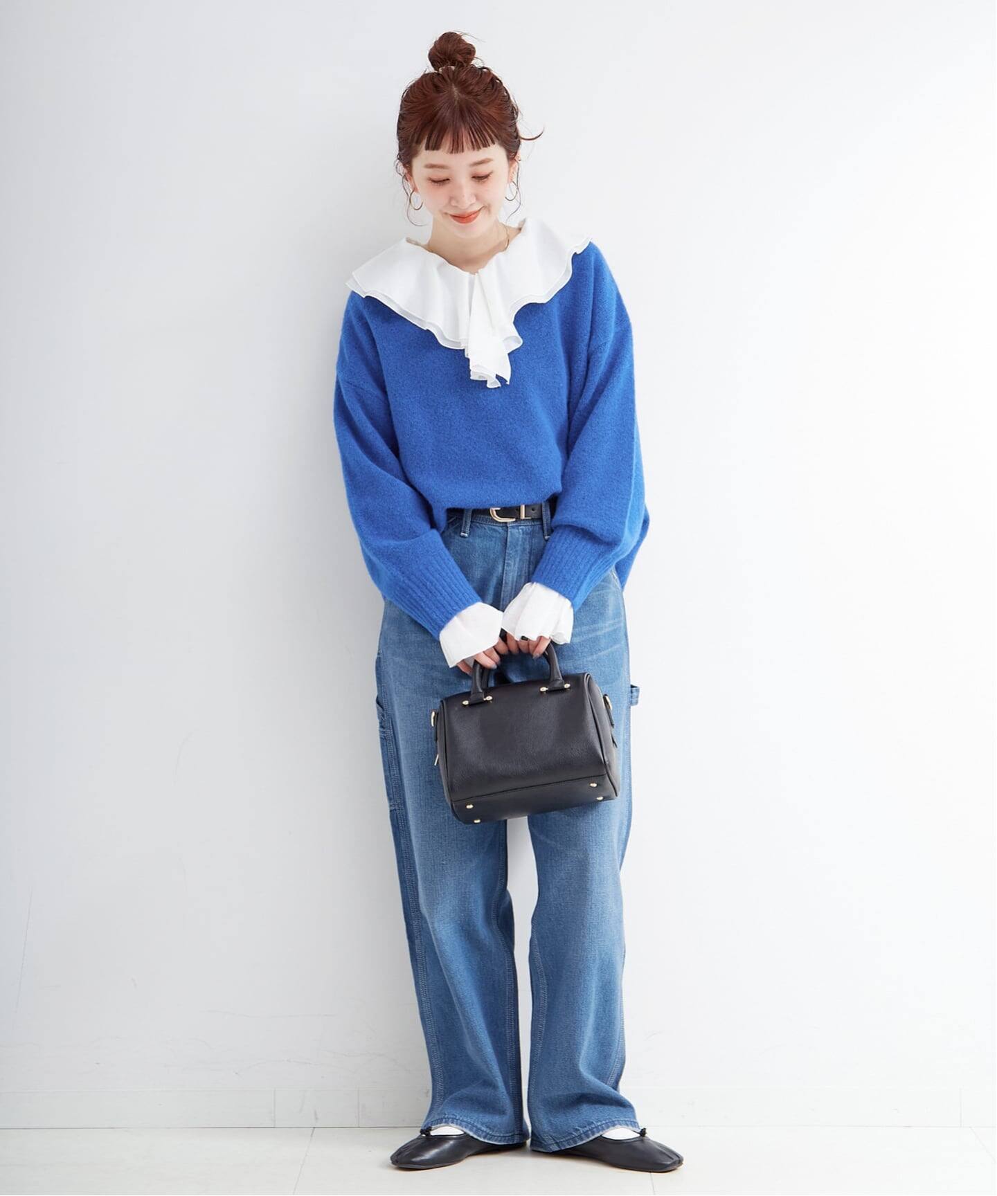 手洗い可 / WOOLMIXクルーネックプルオーバー（ニット／セーター