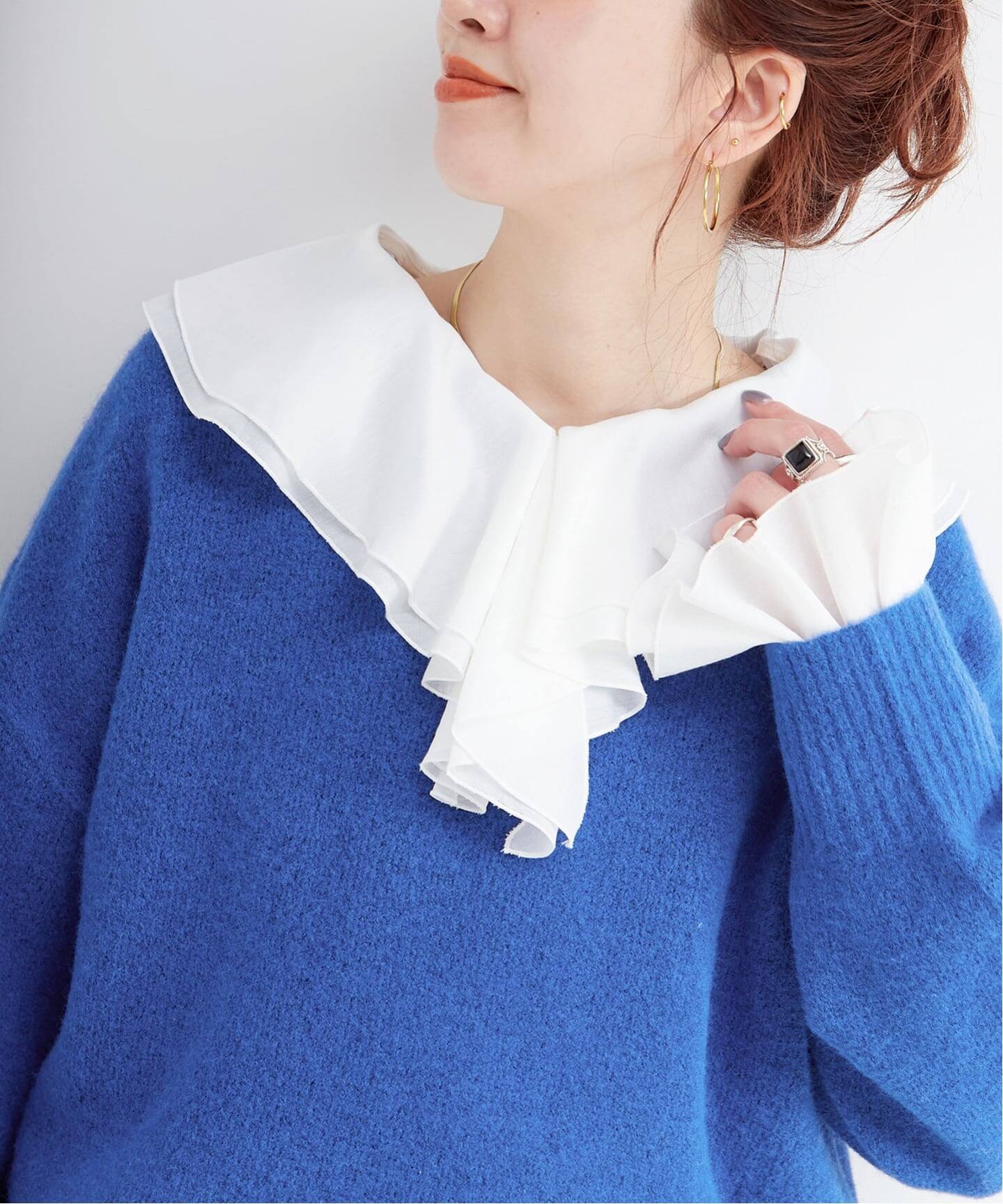 もぉー希少DOLCE＆薄手セーター デットストック品　新品未使用 追加》手洗い可 / WOOLMIXクルーネックプルオーバー（ニット／セーター