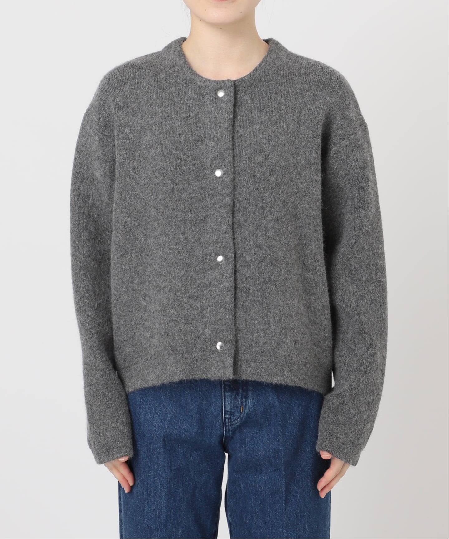 2層スムース編みニットブルゾン（カーディガン）｜B.C STOCK