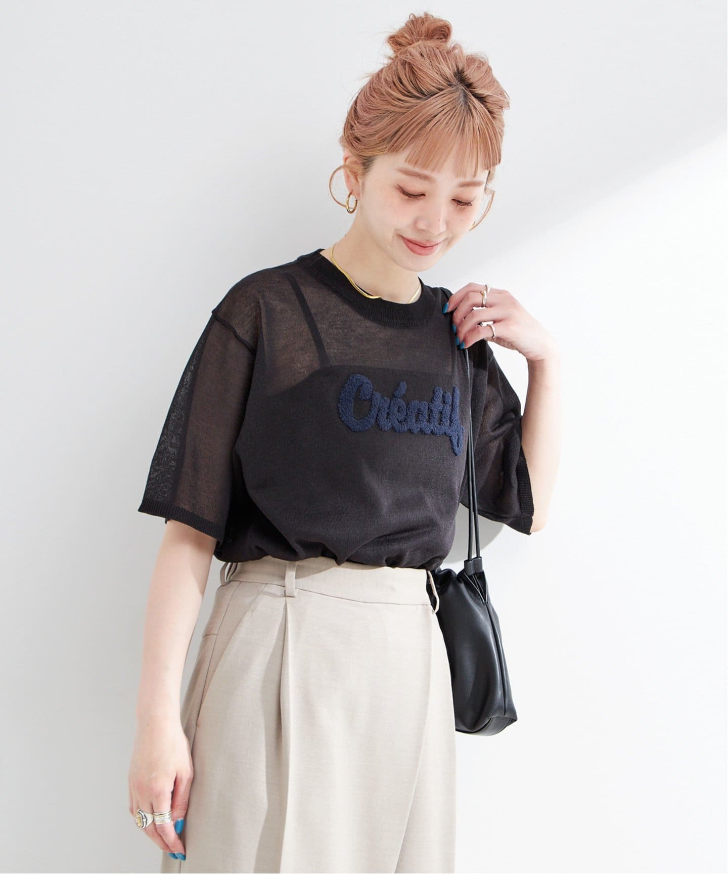 追加2》手洗い可 / サガラ刺繍ロゴプルオーバー（ニット