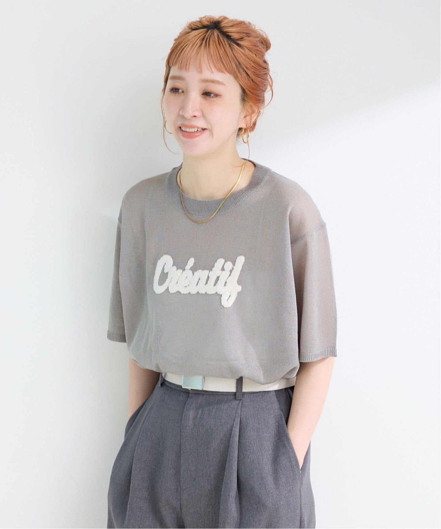 追加2》手洗い可 / サガラ刺繍ロゴプルオーバー（ニット