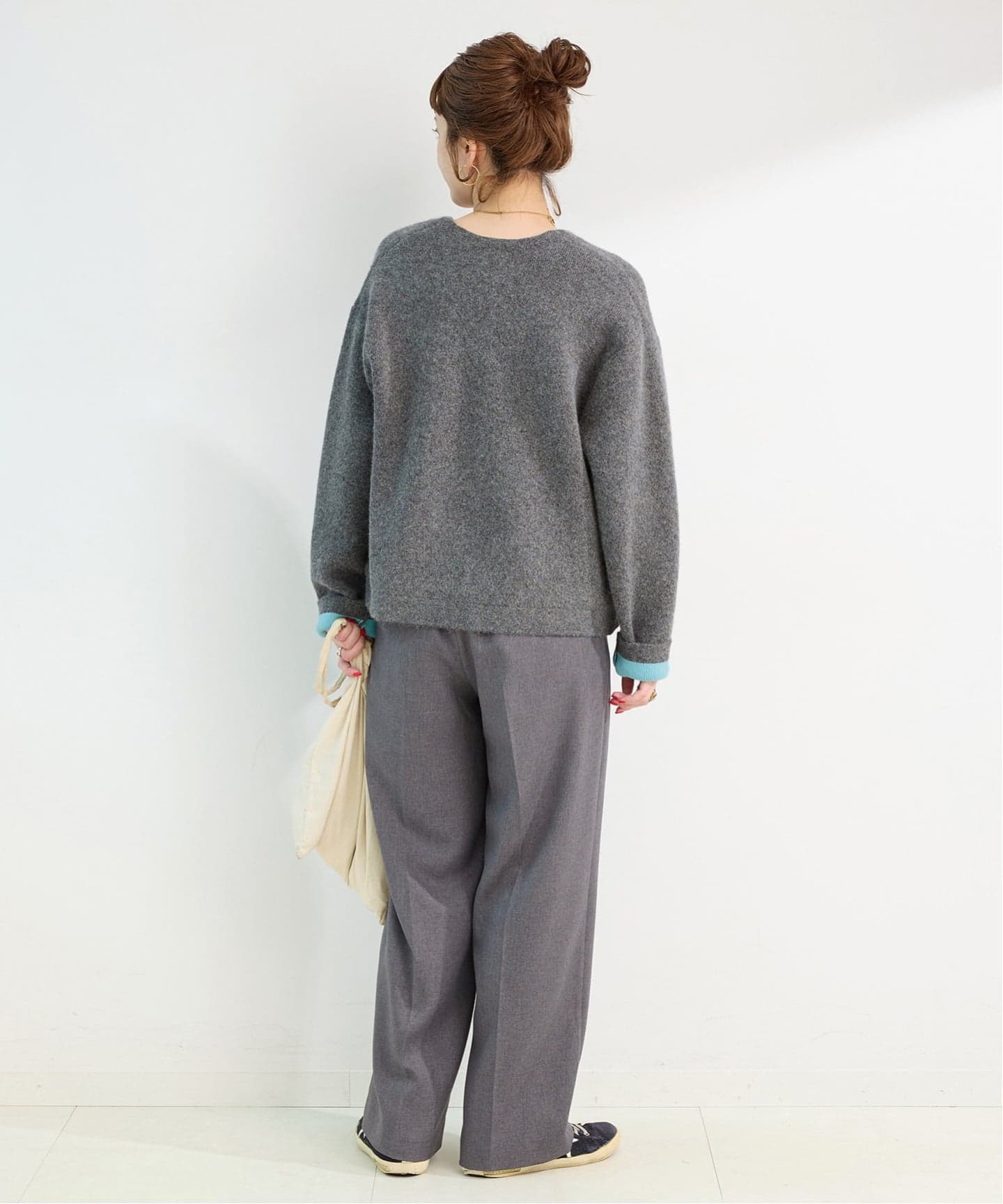 追加》2層スムース編みニットブルゾン（カーディガン）｜B.C STOCK