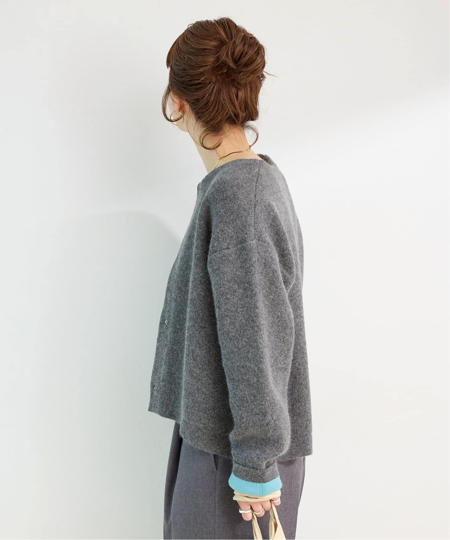 追加》2層スムース編みニットブルゾン（カーディガン）｜B.C STOCK