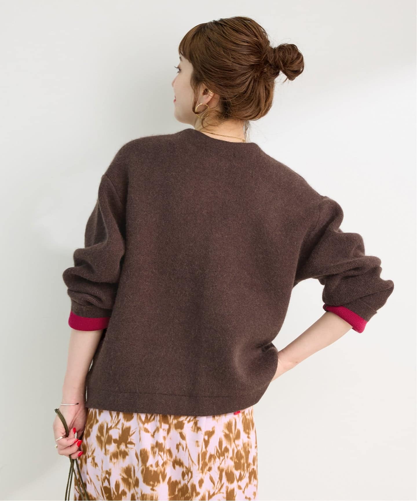 追加2》2層スムース編みニットブルゾン（カーディガン）｜B.C STOCK