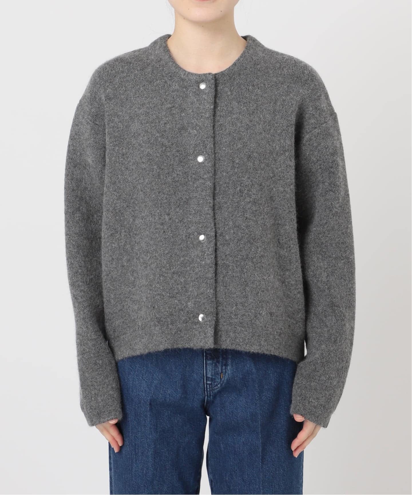追加3》2層スムース編みニットブルゾン（カーディガン）｜B.C STOCK