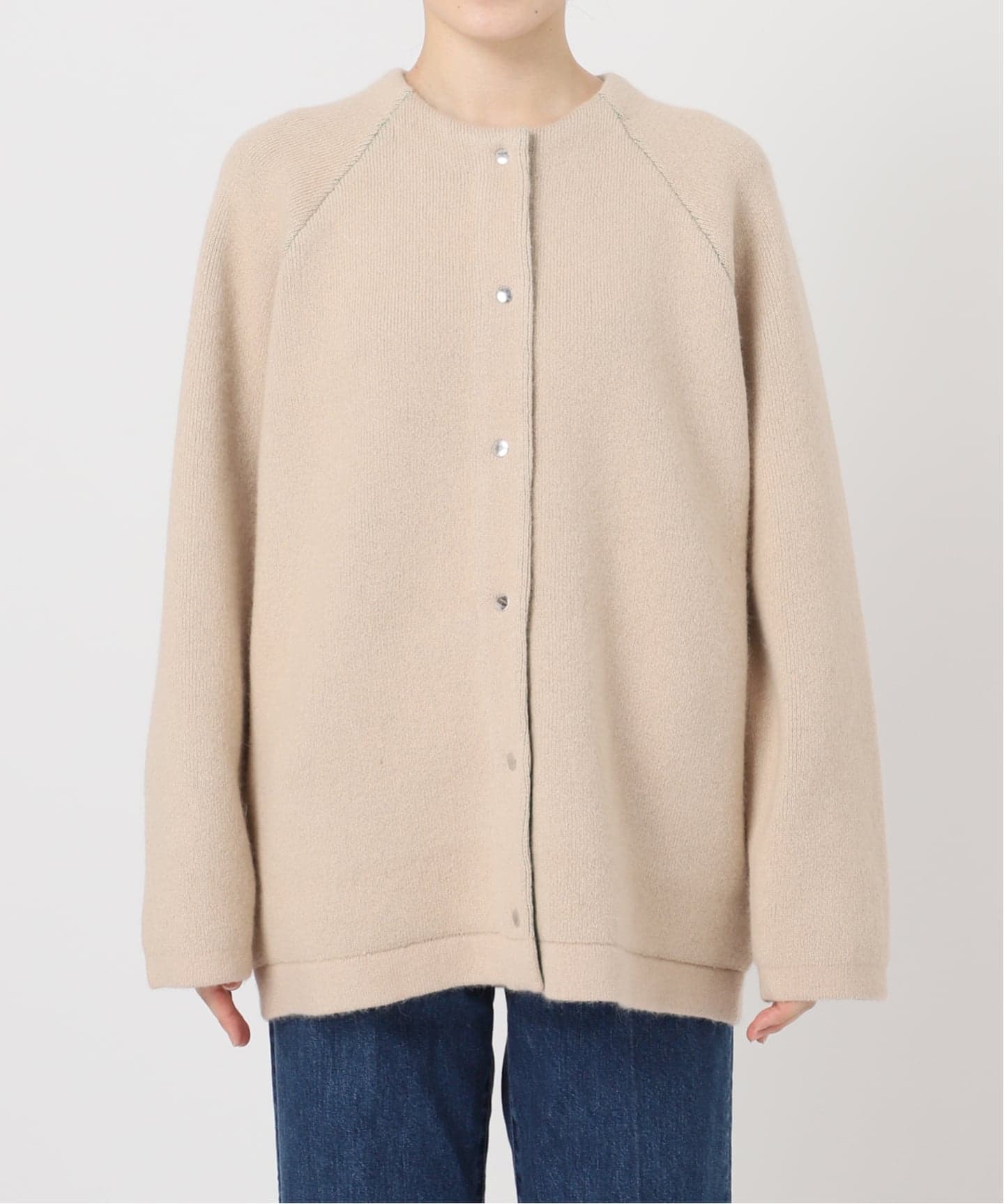 2層スムース編みロングカーディガン（カーディガン）｜B.C STOCK（ベー