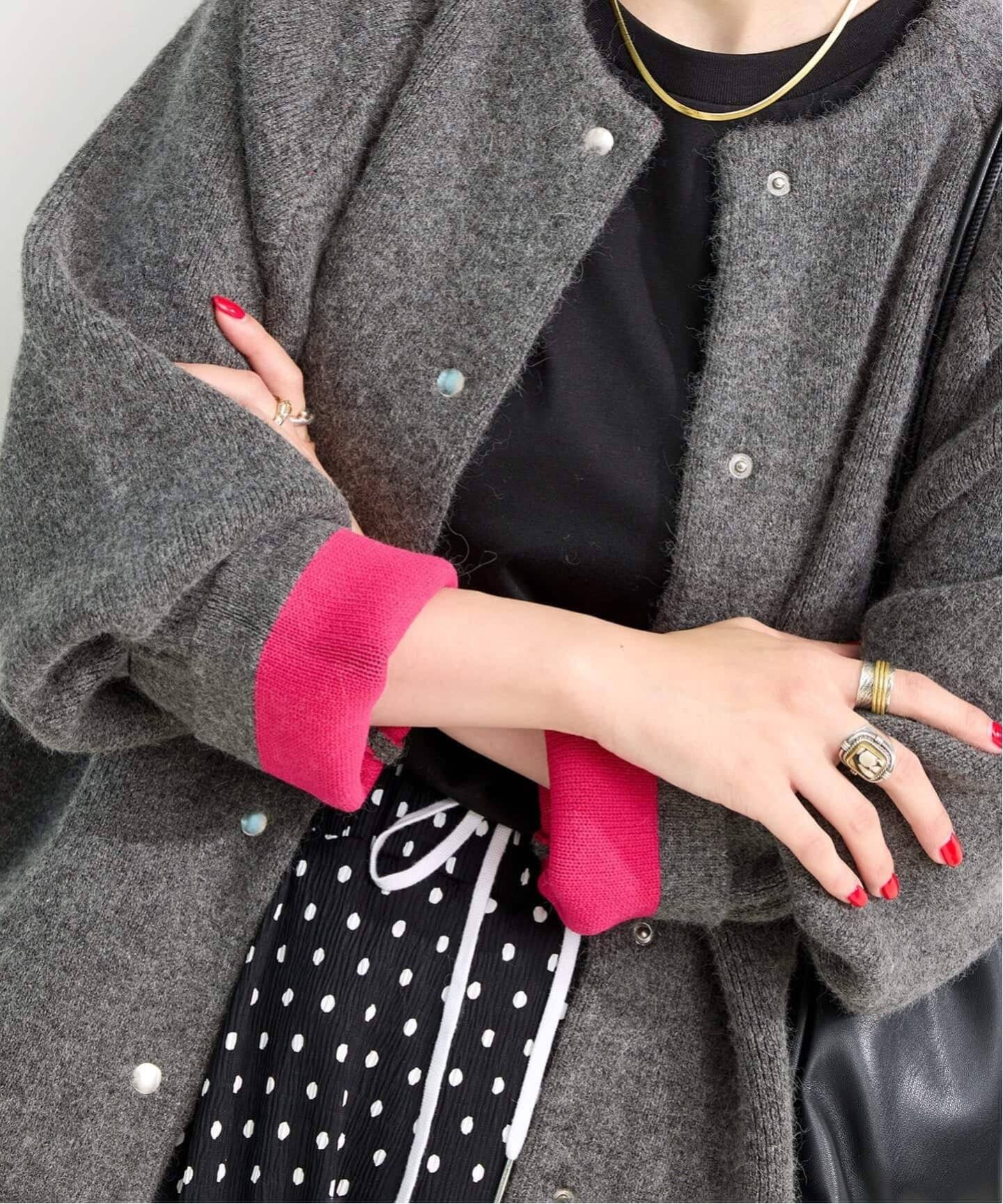 追加4》2層スムース編みロングカーディガン（カーディガン）｜B.C