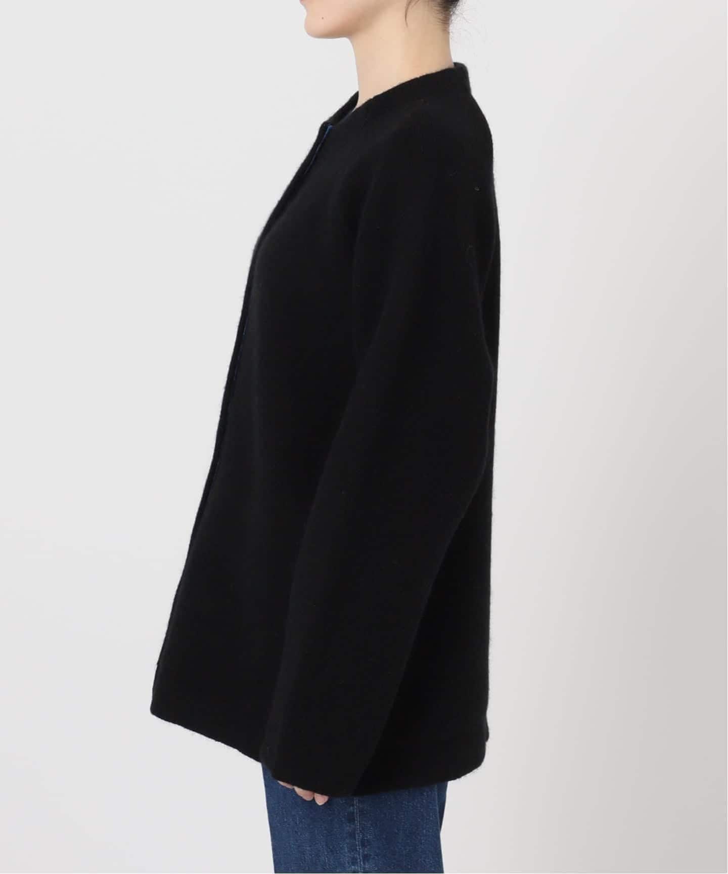 ✩︎⡱B.C STOCK 2層スムース編みロングカーディガン　ブラック✩︎⡱ 2層スムース編みロングカーディガン（カーディガン）｜B.C STOCK（ベー