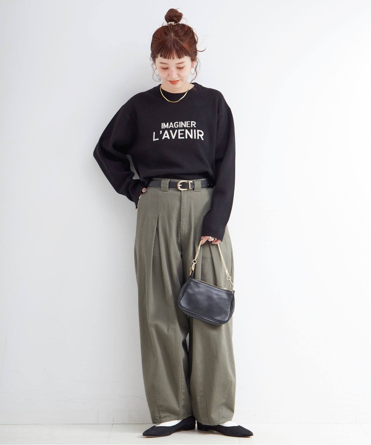 ラメフレンチロゴプルオーバー（ニット／セーター）｜B.C STOCK（ベー