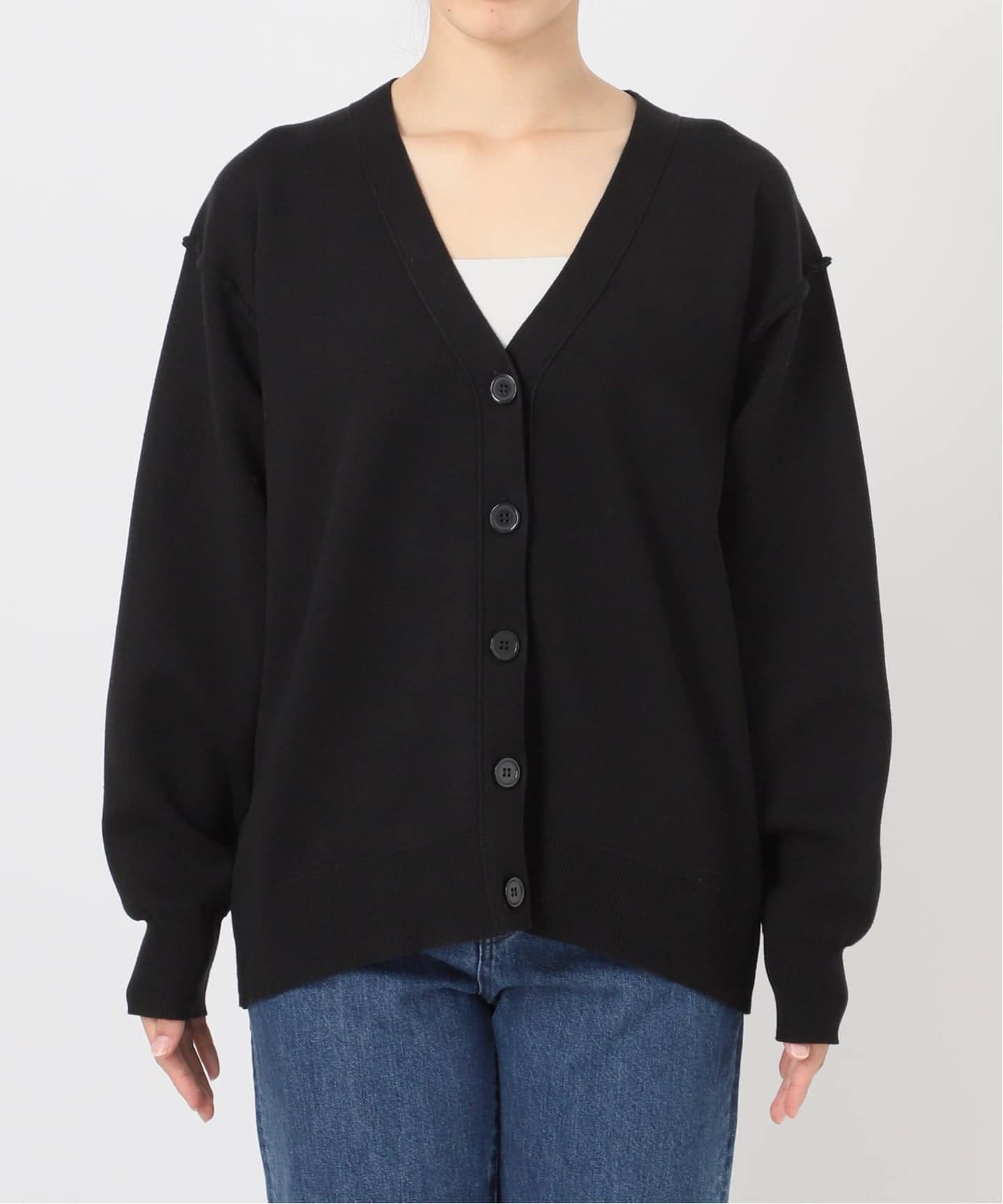 新品　洗える　スウェットライク　カーディガン セール 洗濯機可スウェットライクカーディガン （ニット