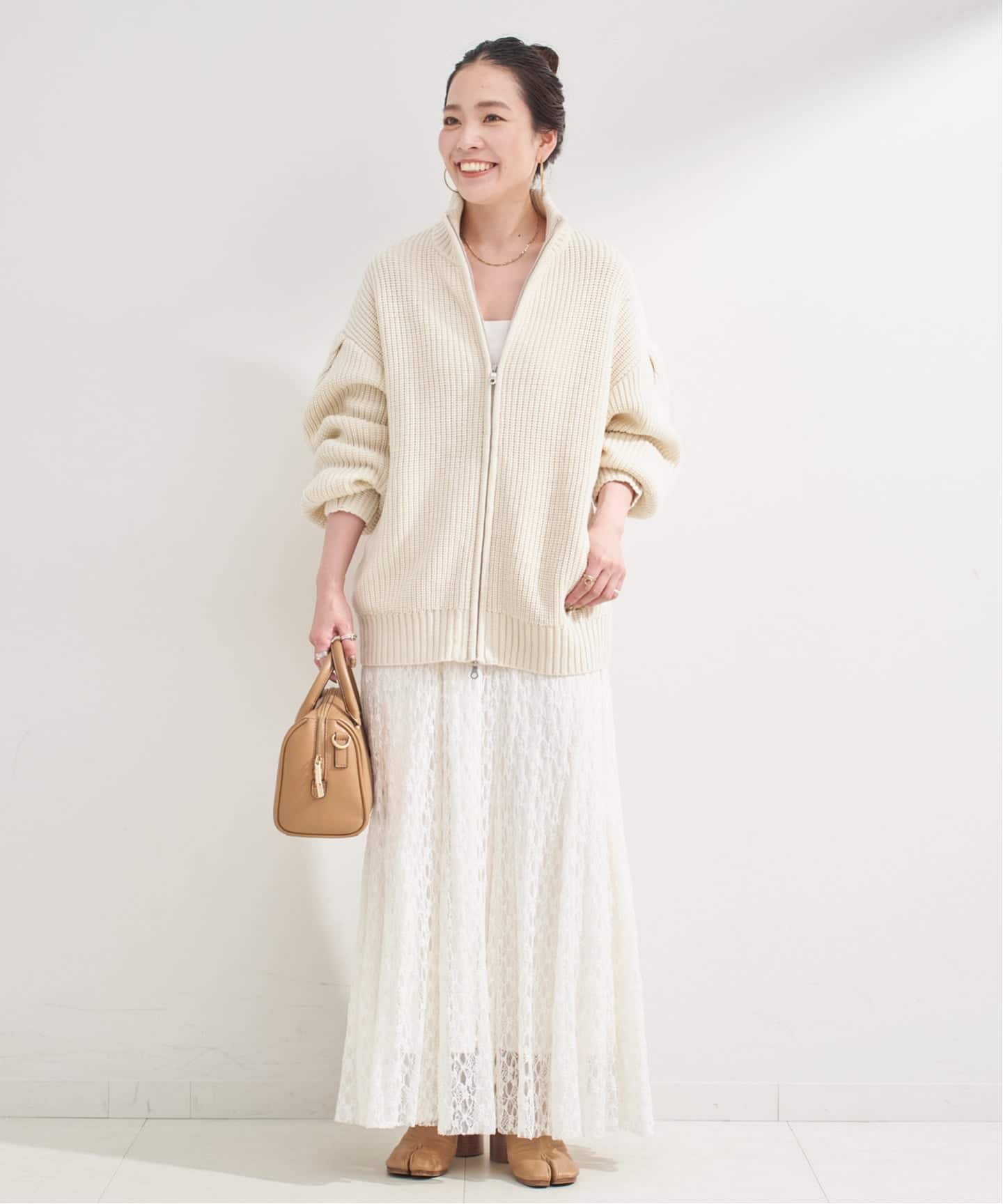 ウォッシャブル / 畦ジップカーディガン（カーディガン）｜B.C STOCK