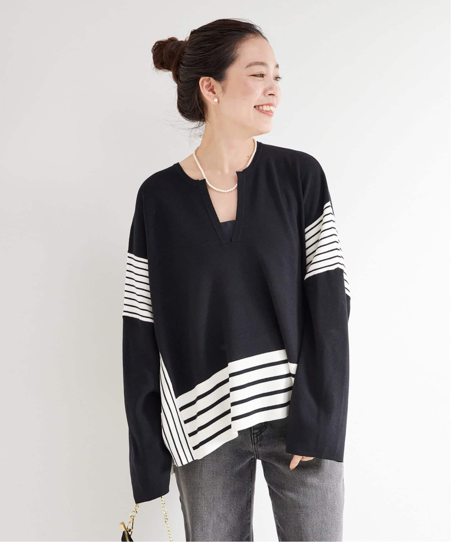 GALLARDAGALANTE ボーダースキッパーニット GALLARDAGALANTE｜ボーダースキッパーニット | Rakuten Fashion
