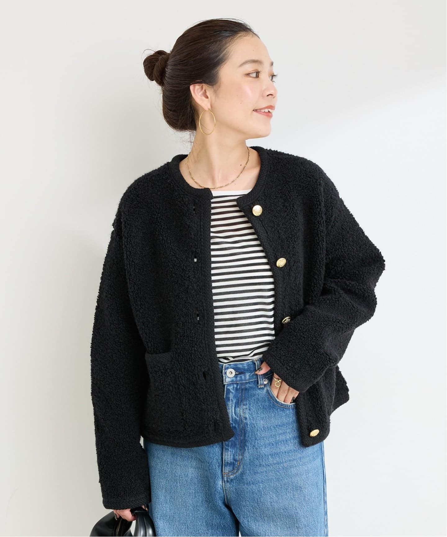CFCL ショートカーディガン サイズ1 FLUTED CROPPED SHIRT CARDIGAN
