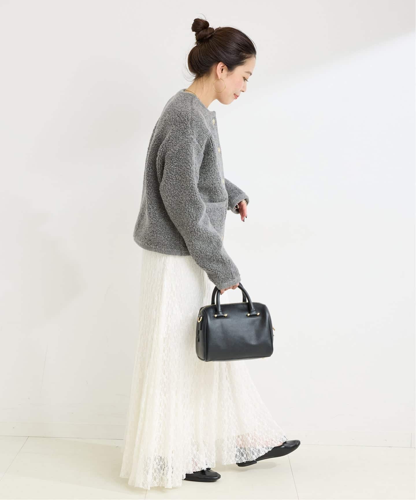 予約》パイルショートカーディガン（カーディガン）｜B.C STOCK