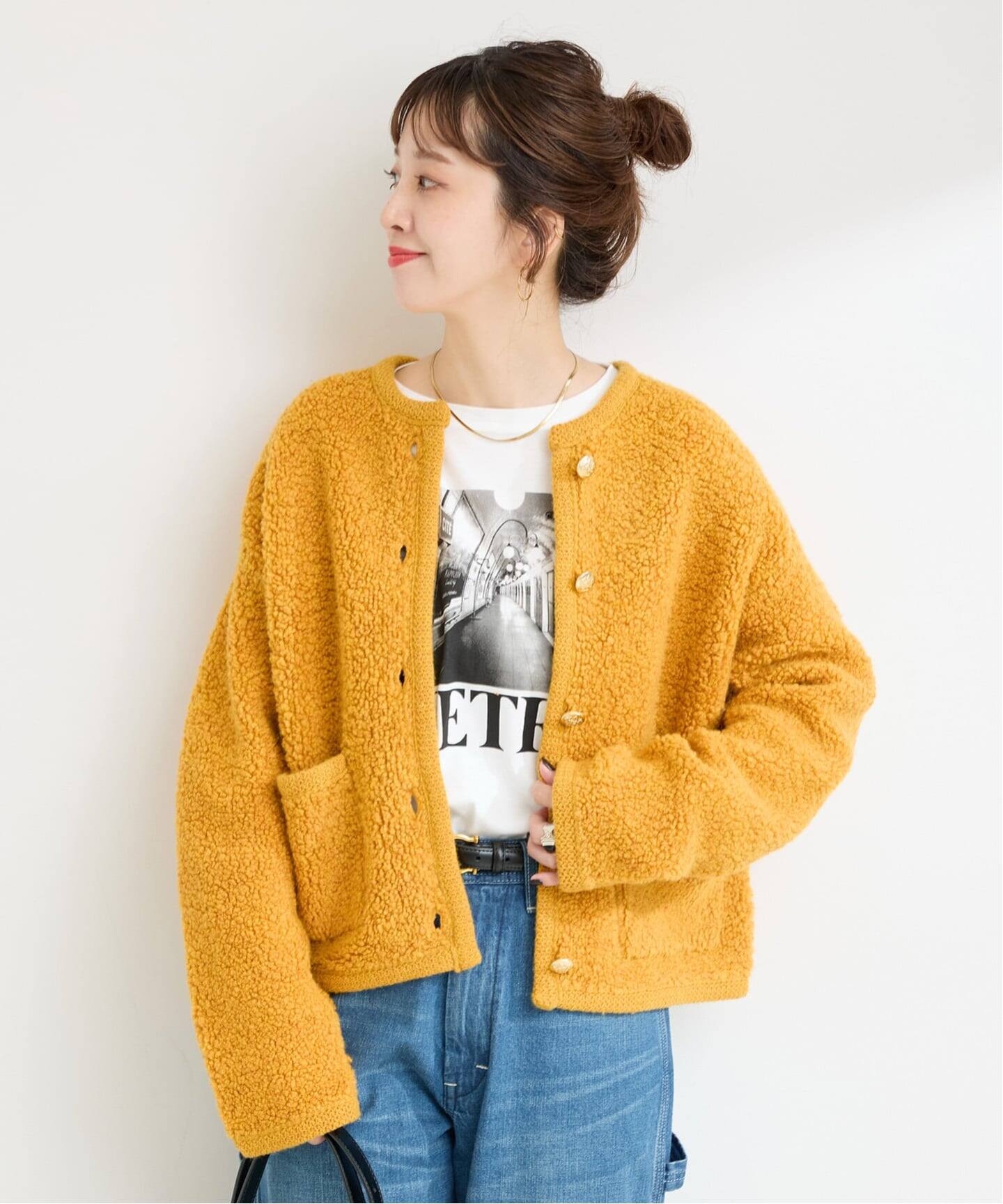 sublations カーディガン サイズ1 イエロー sublations カーディガン サイズ1 イエロー
