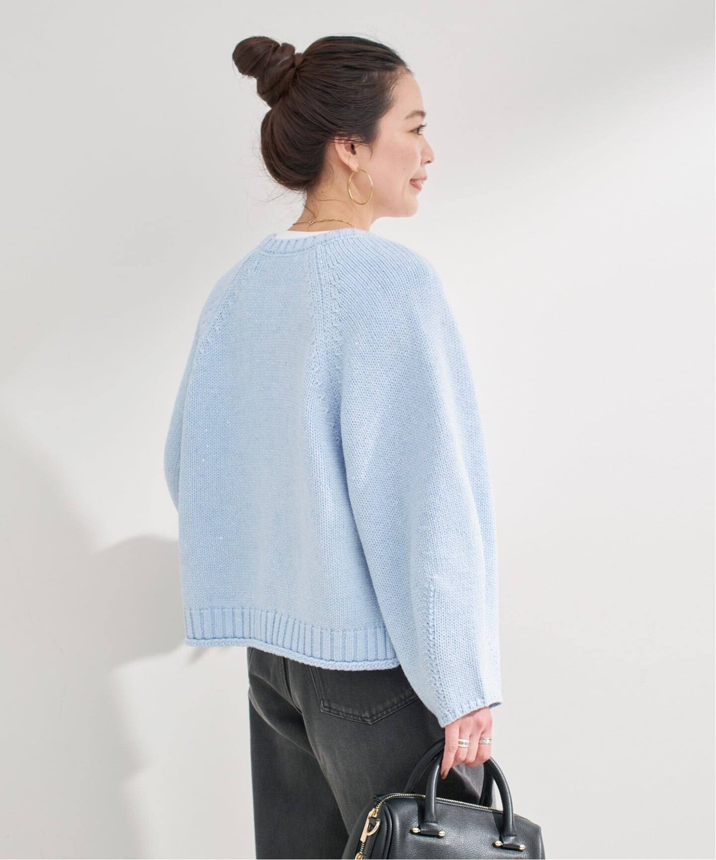 手洗い可 / スパンコールカーディガン（カーディガン）｜B.C STOCK