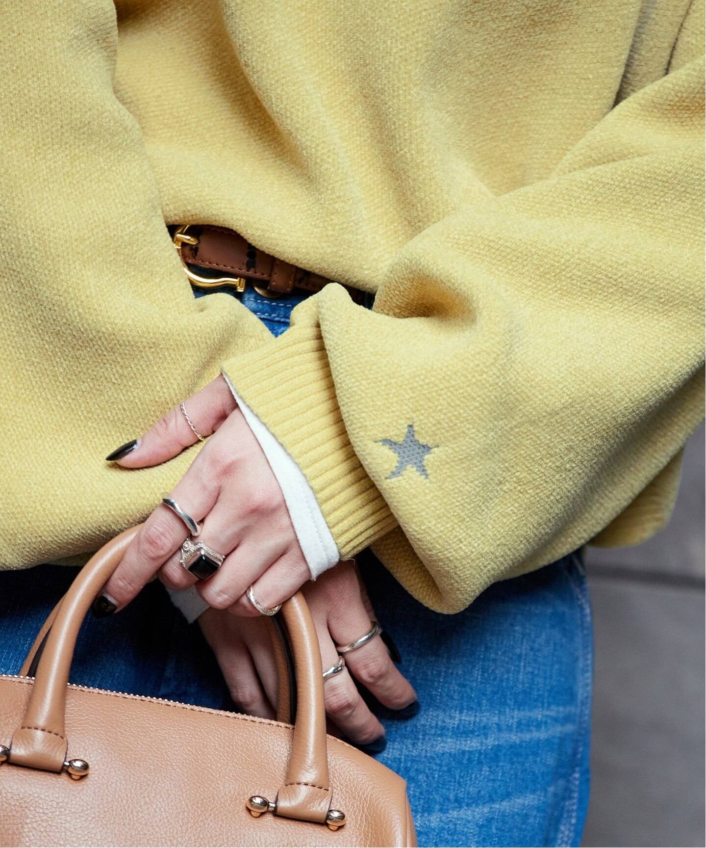 手洗い可 / モールジャガードロゴニット（ニット／セーター）｜B.C