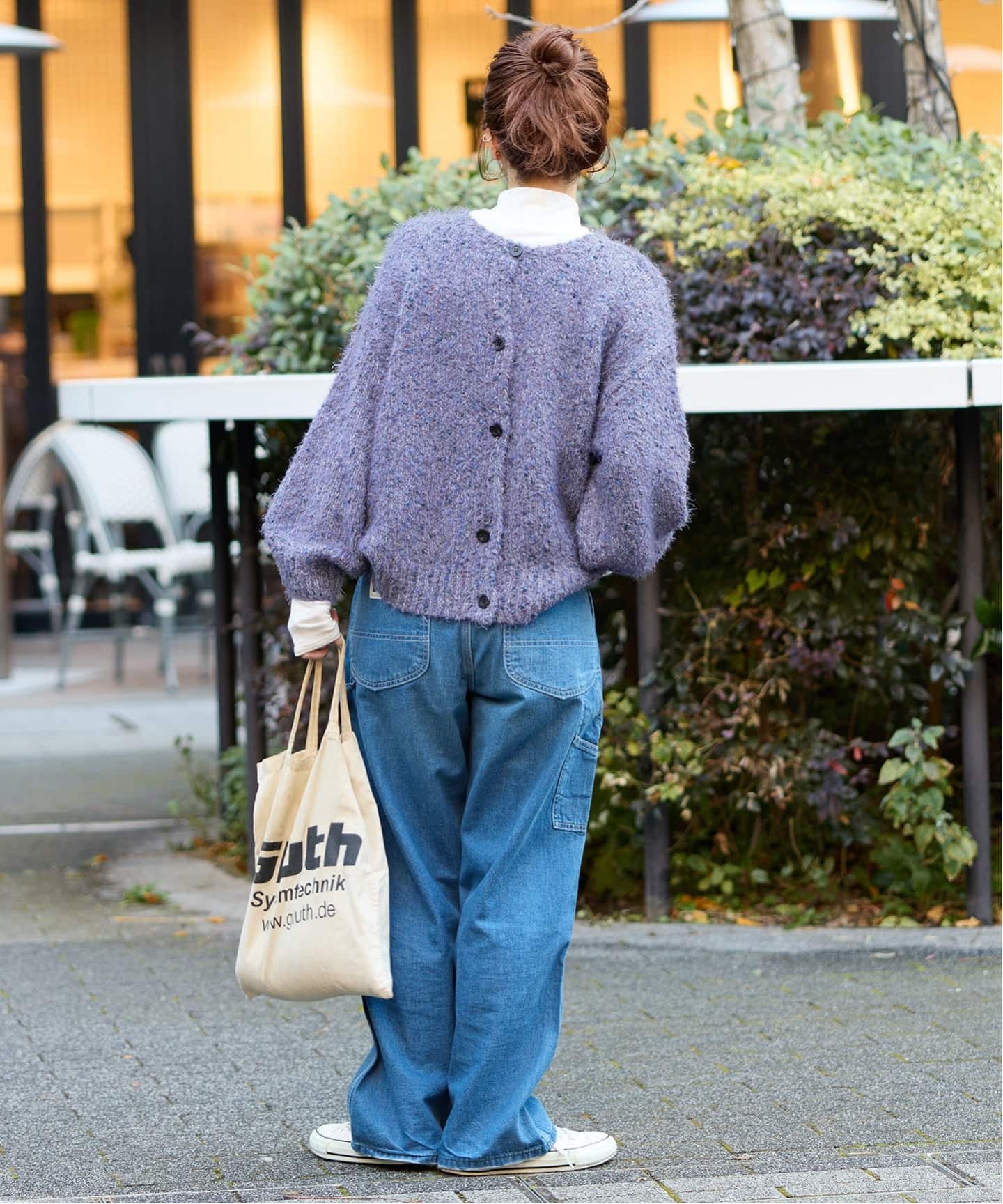 追加7》手洗い可 / ポコポコヤーンミックス2WAYカーディガン