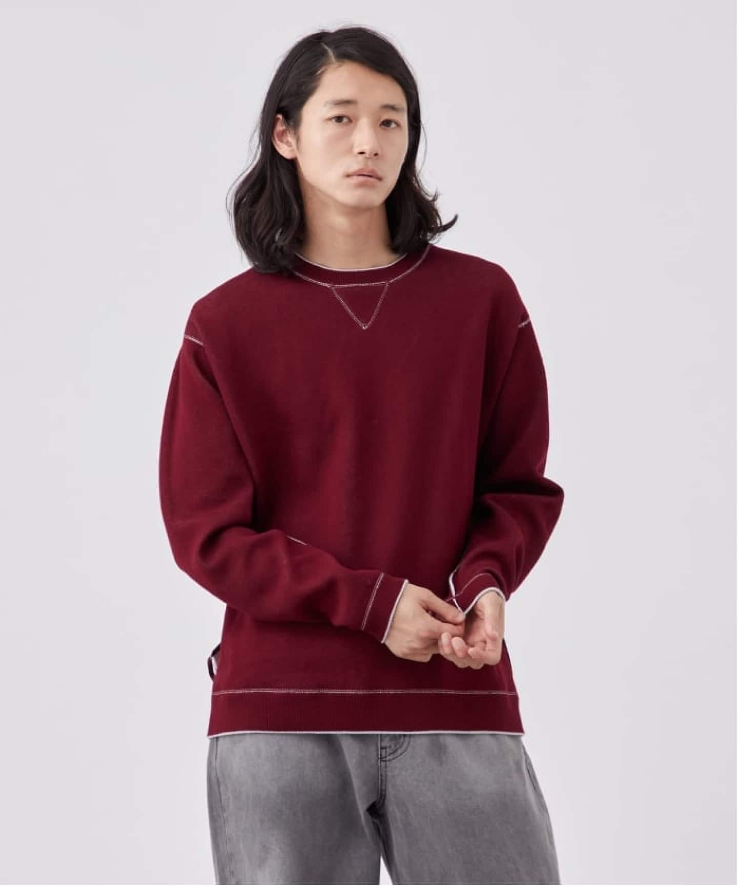 追加2》【ANTS & ELEPHANTS】スウェットライク リバーシブル クルー