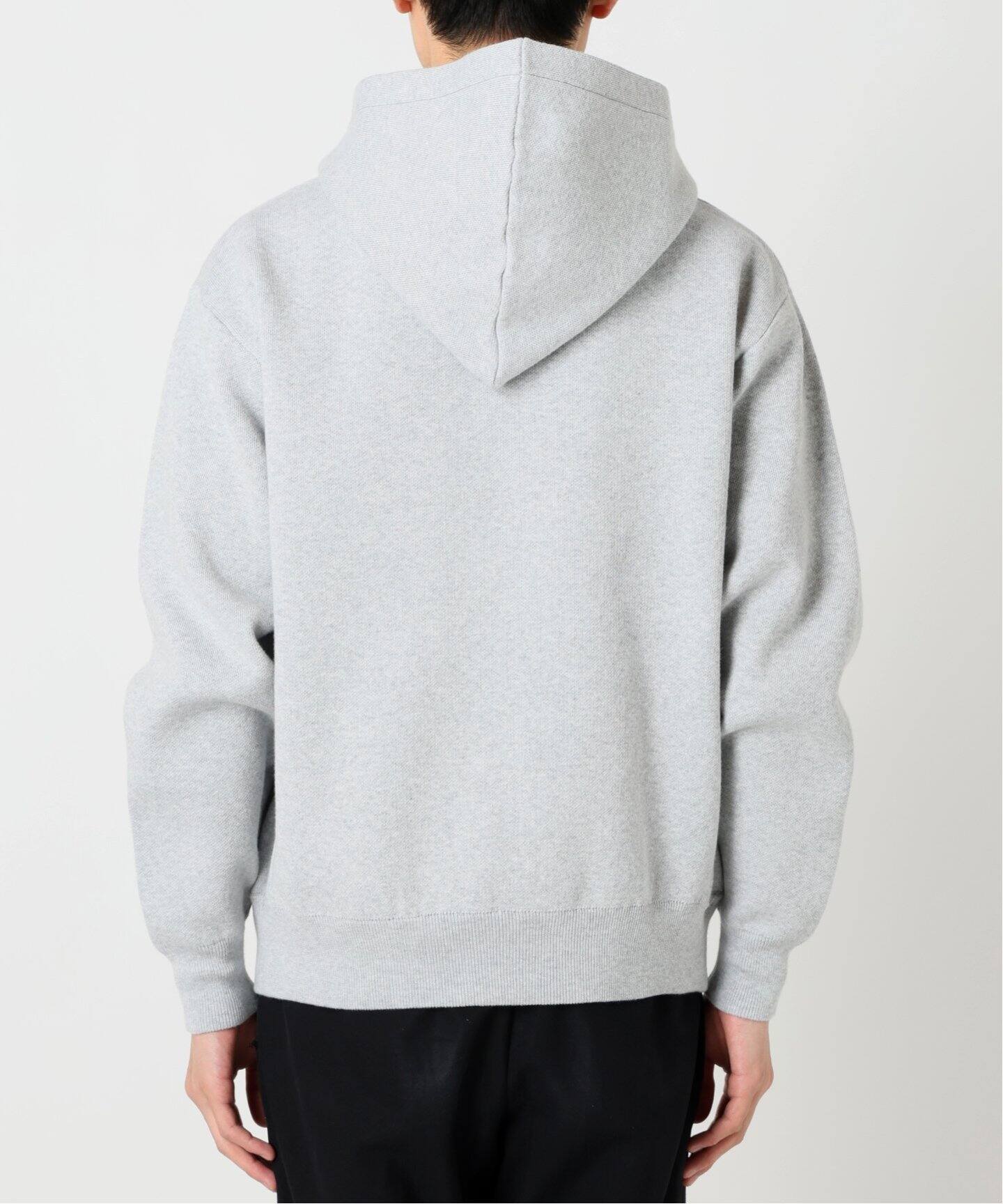 追加》スウェットライク ニットジップパーカー（パーカー）｜B.C STOCK