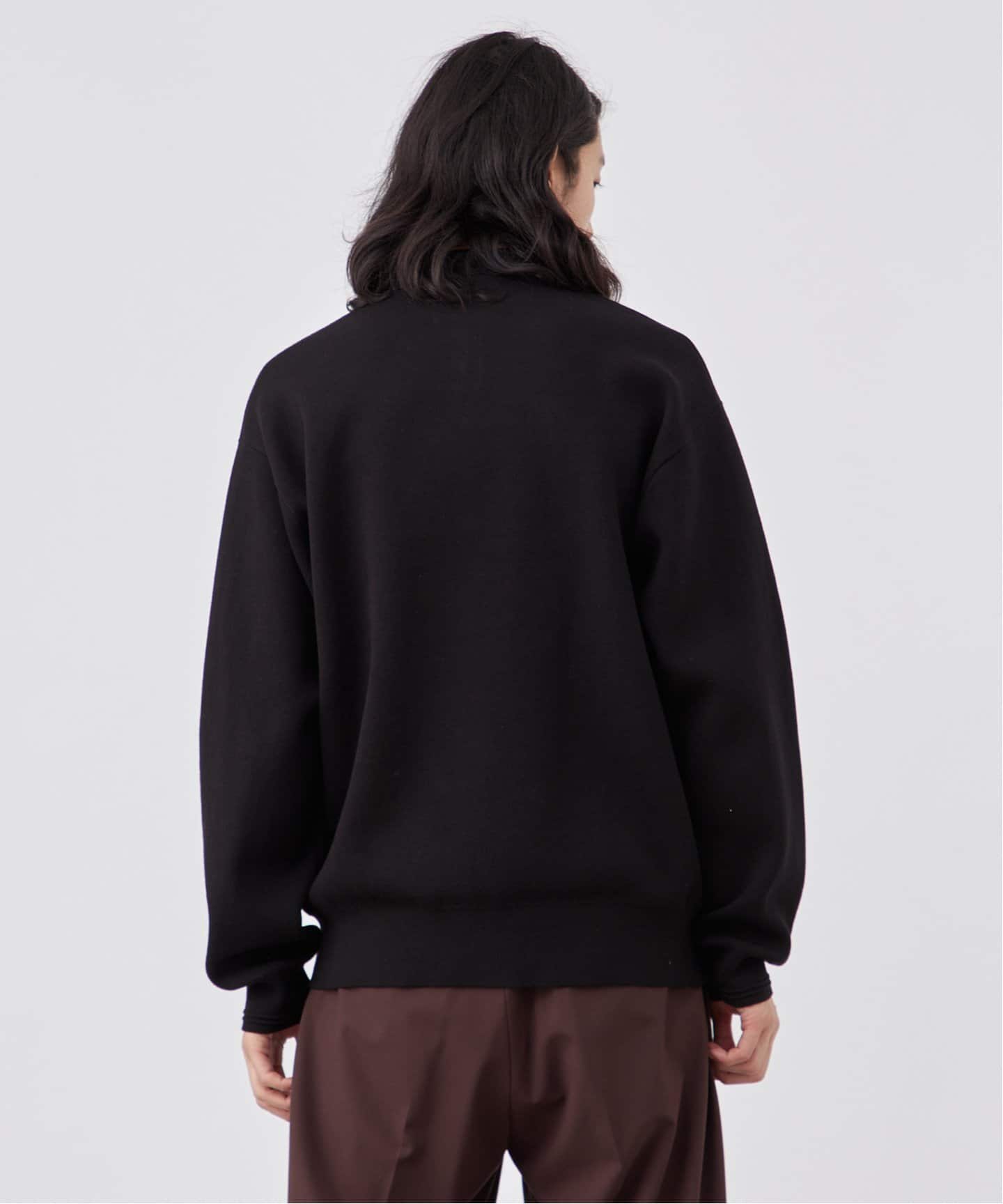 ANTS & ELEPHANTS】2トーン スウェットライクニットポロシャツ