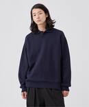 【ANTS & ELEPHANTS】2トーン スウェットライクニットポロシャツ