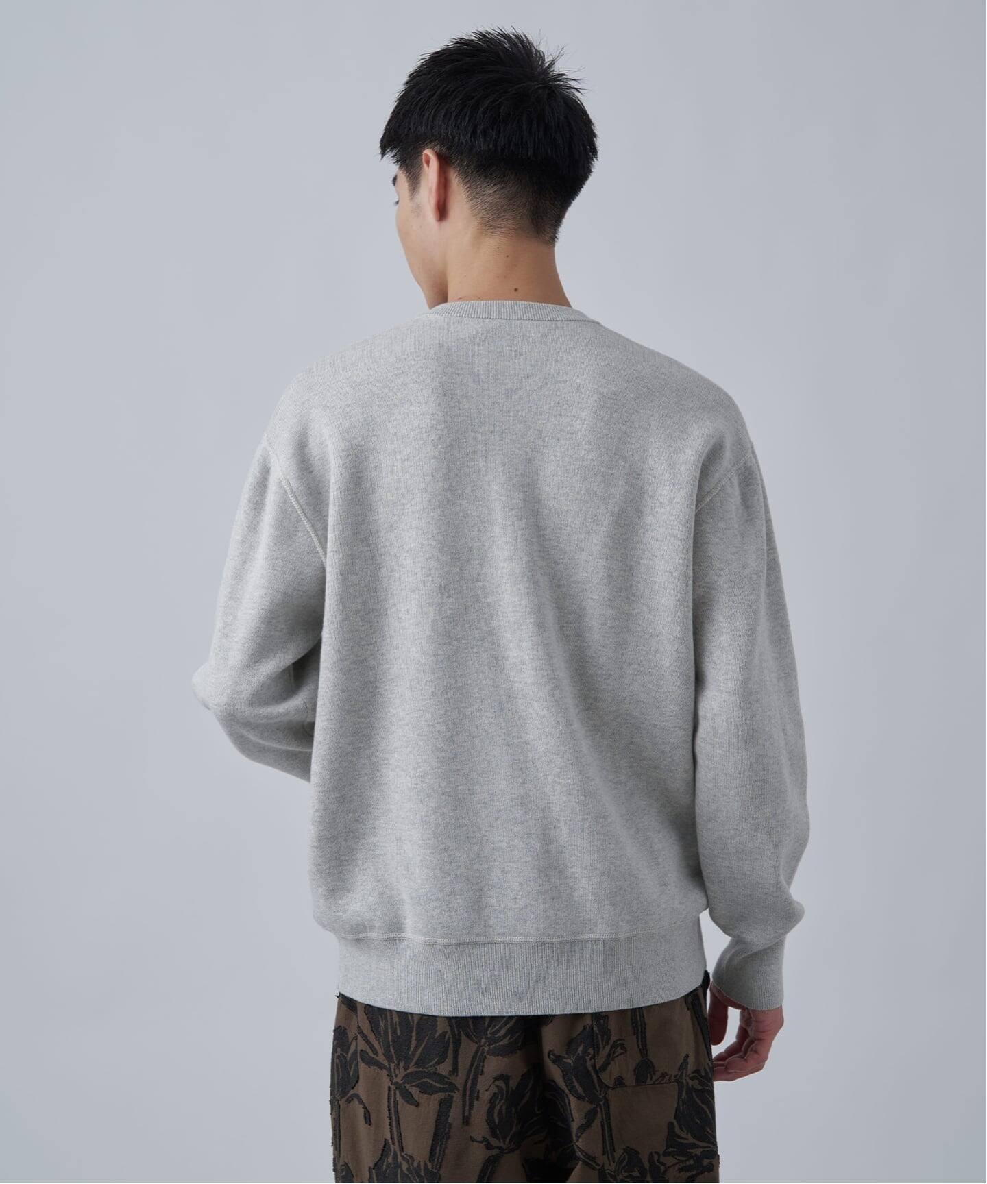 ANTS & ELEPHANTS】2トーン スウェットライクヘンリーネックニット