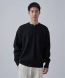 《追加》【ANTS & ELEPHANTS】2トーン スウェットライクヘンリーネックニット