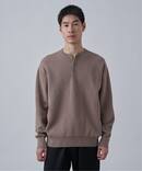 《追加》【ANTS & ELEPHANTS】2トーン スウェットライクヘンリーネックニット