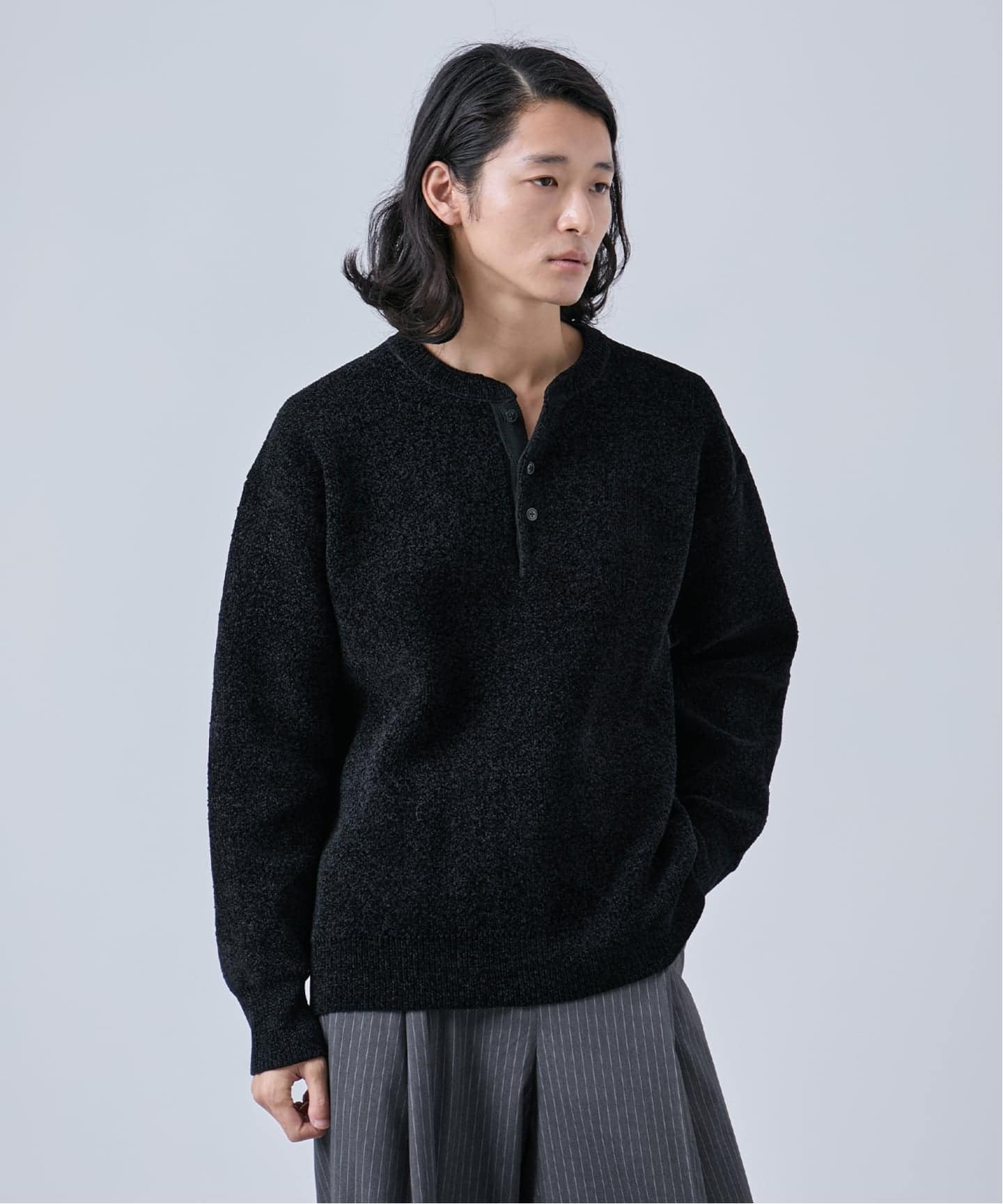 モール ヘンリーネックニット（ニット／セーター）｜B.C STOCK（ベー