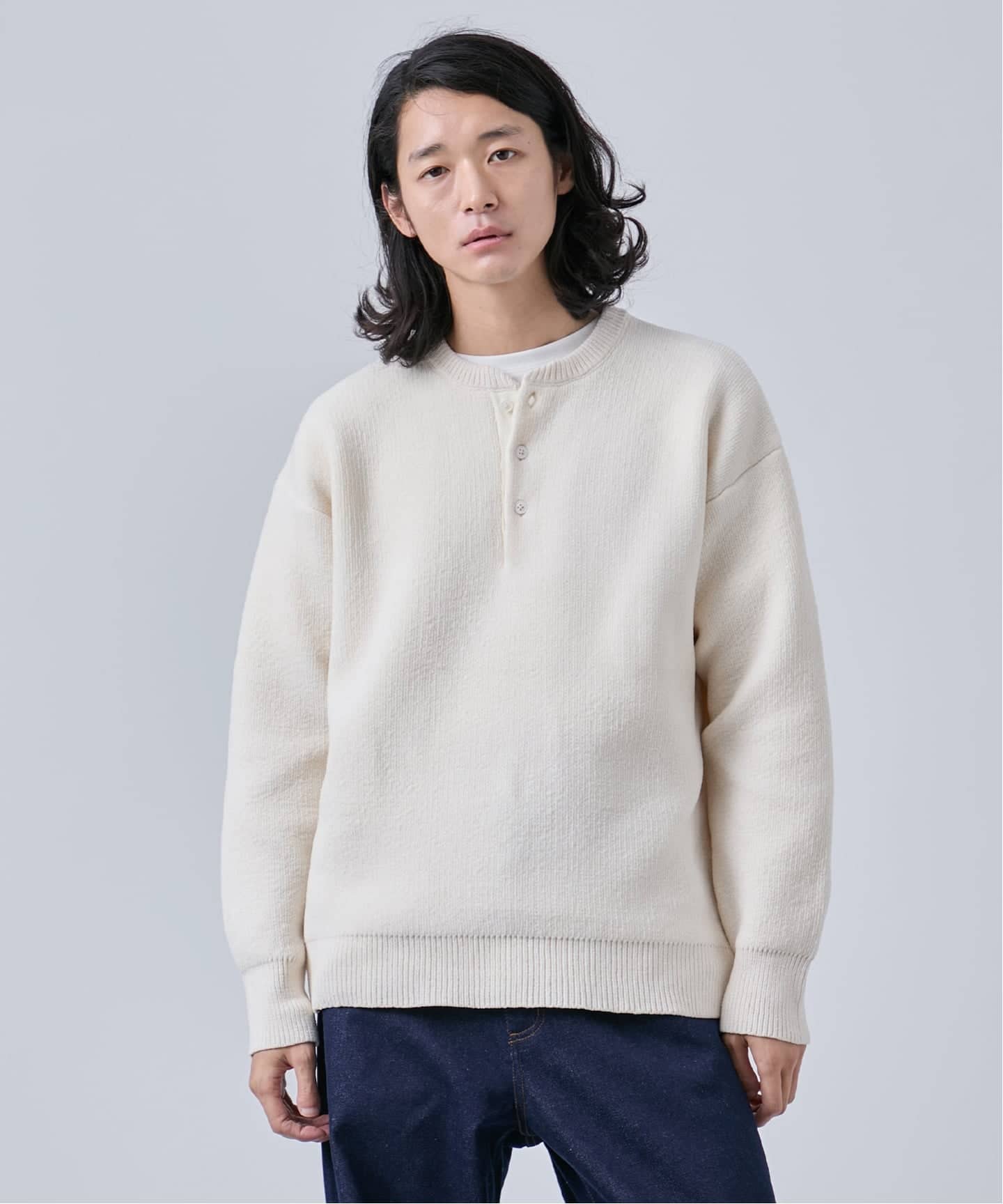モール ヘンリーネックニット（ニット／セーター）｜B.C STOCK（ベー