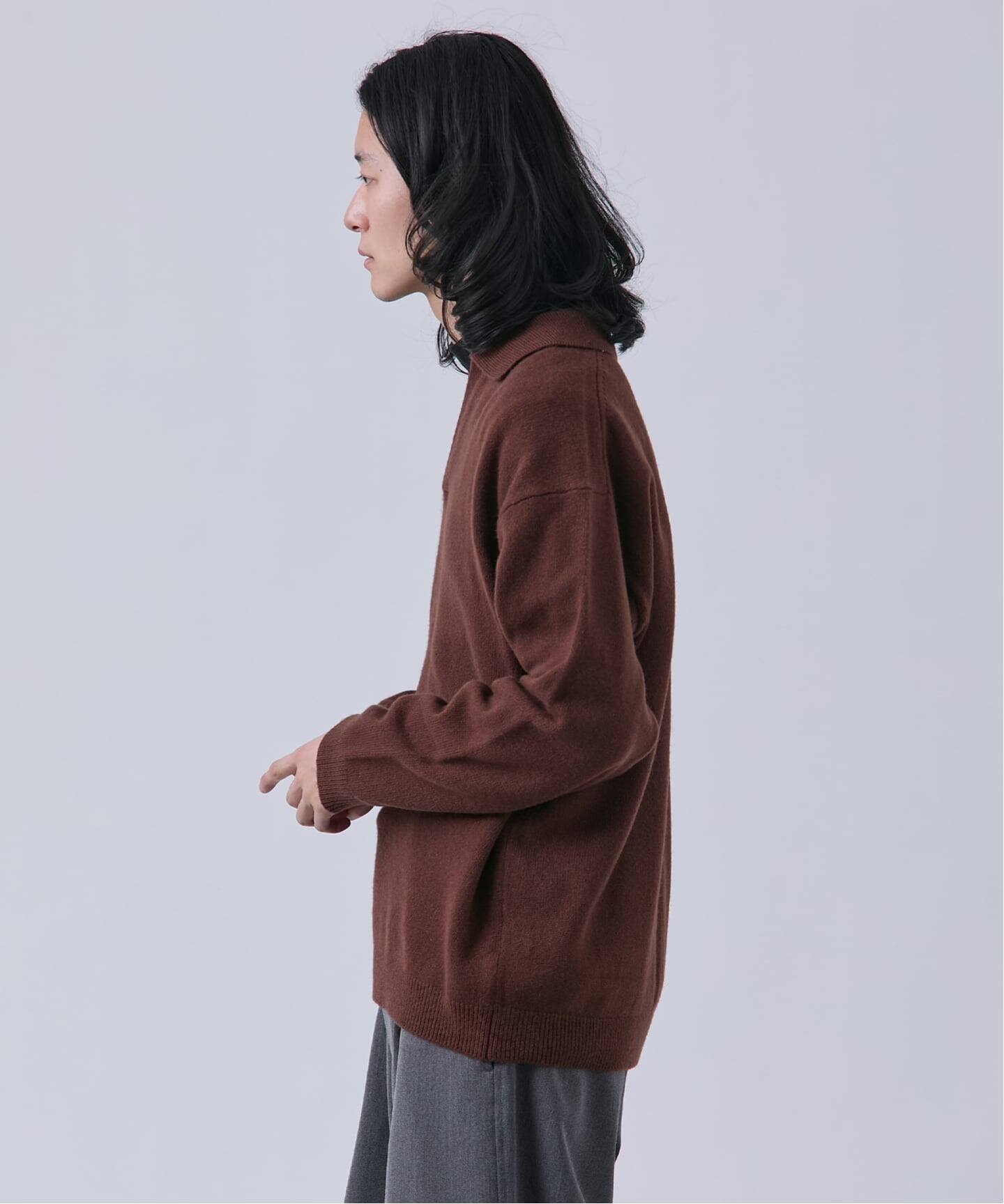 BOYCOM/ボイコム】カシミヤブレンド スキッパーニット（ニット