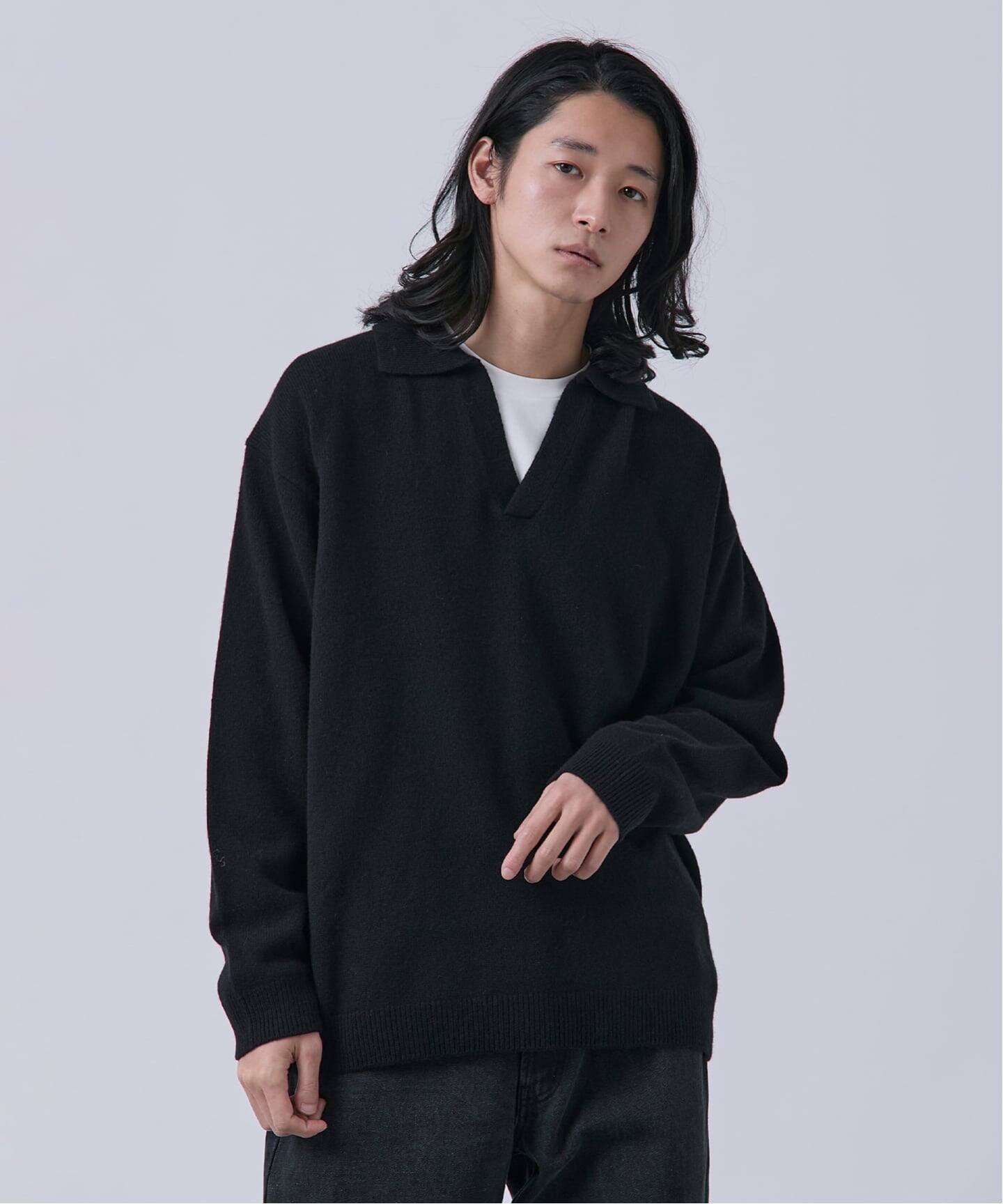 BOYCOM/ボイコム】カシミヤブレンド スキッパーニット（ニット