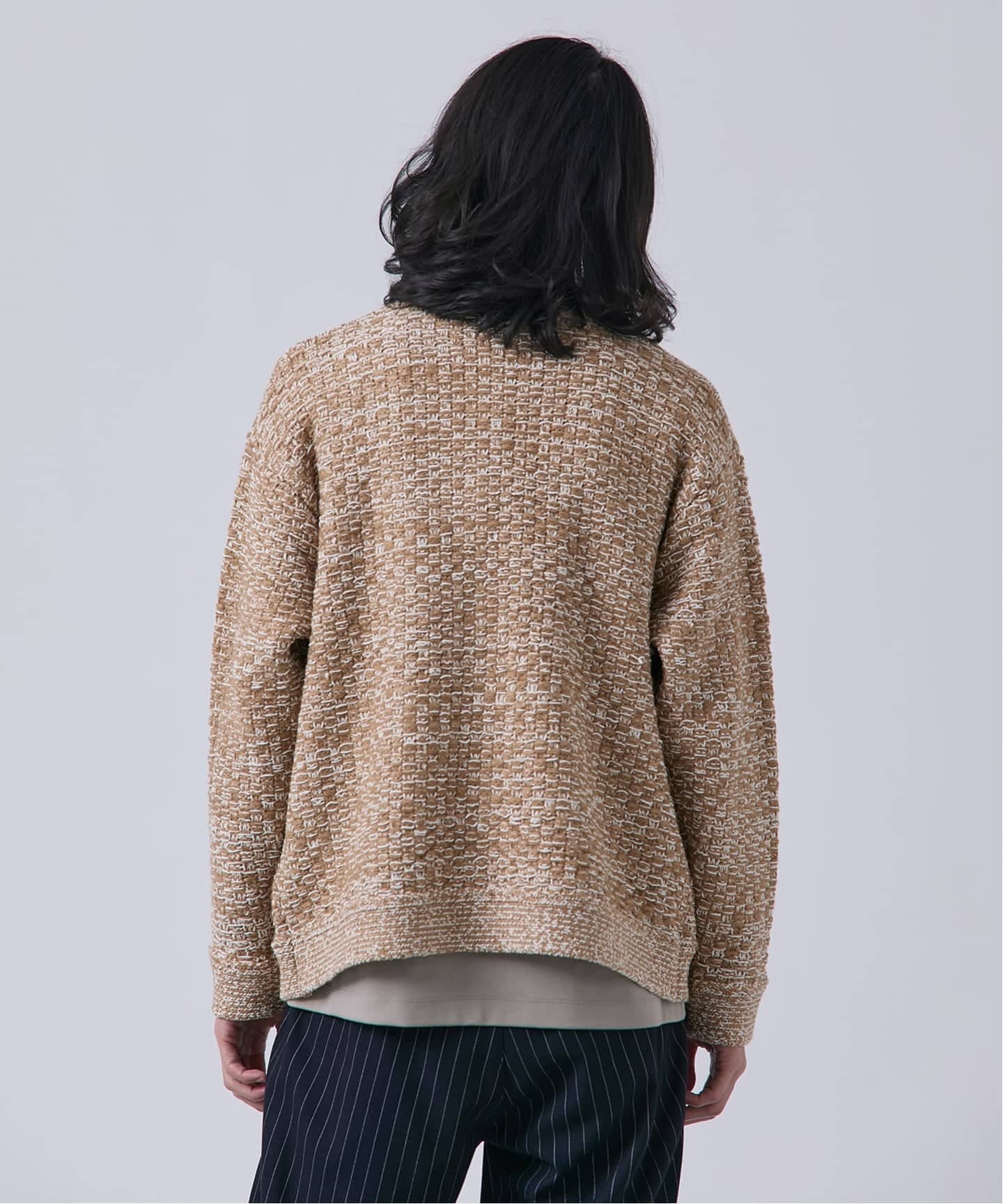 ツイードモール ヘビーカーディガン（ニット／セーター）｜B.C STOCK